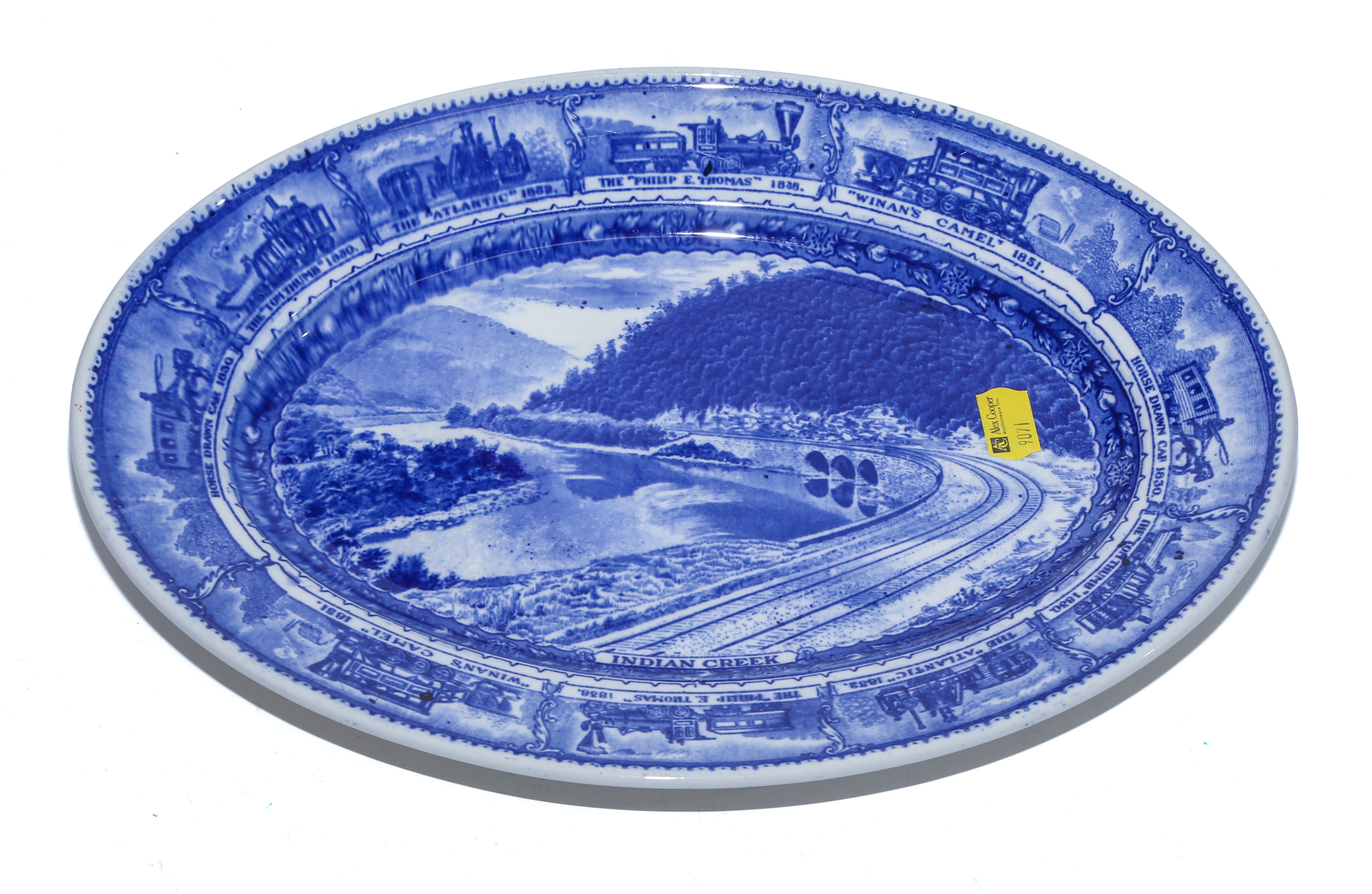 B & O LAMBERTON PLATTER Depicts