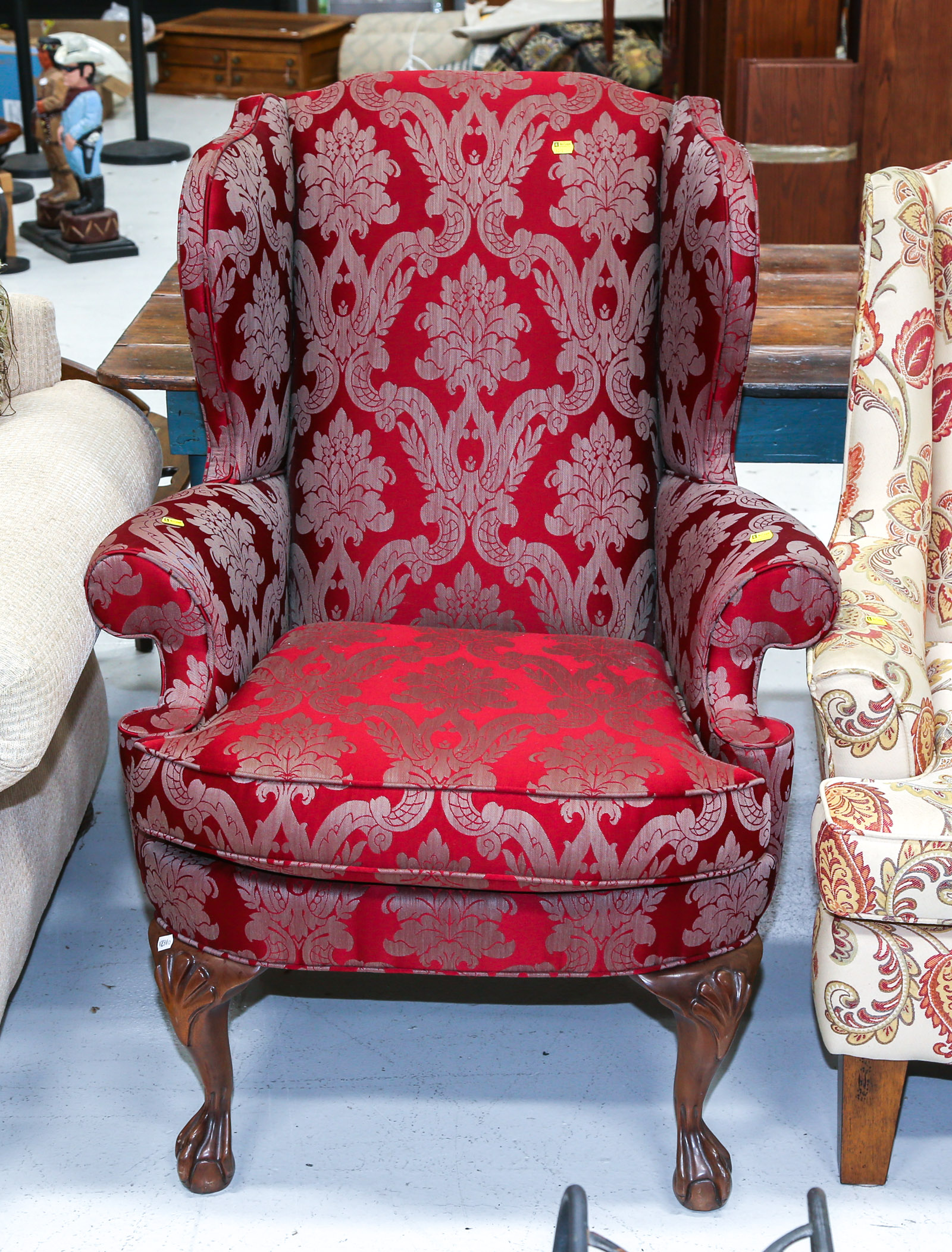 CHIPPENDALE STYLE WING CHAIR Modern  2ea28d