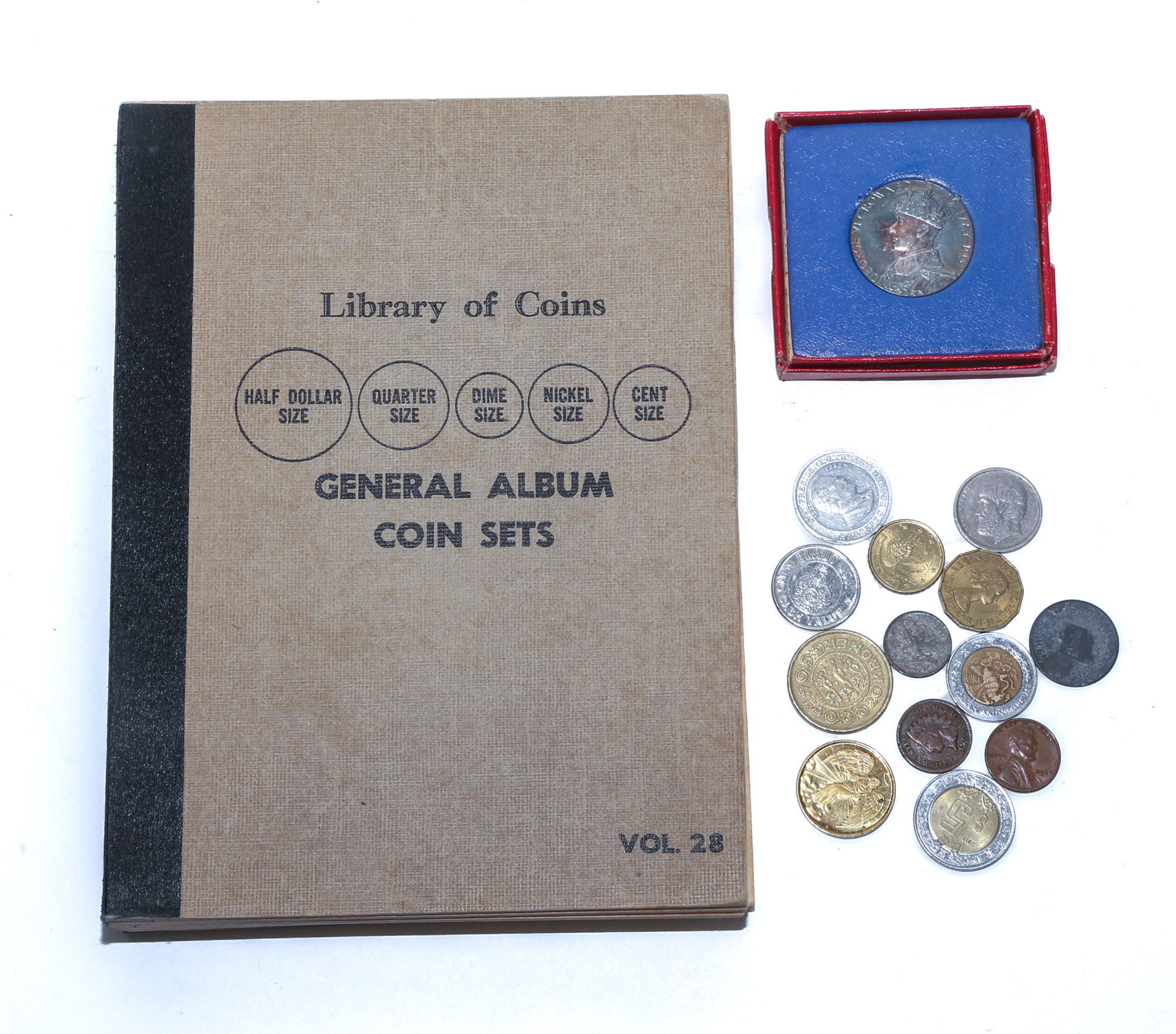 LIBRARY OF COINS ALBUM & 1937 CORONATION