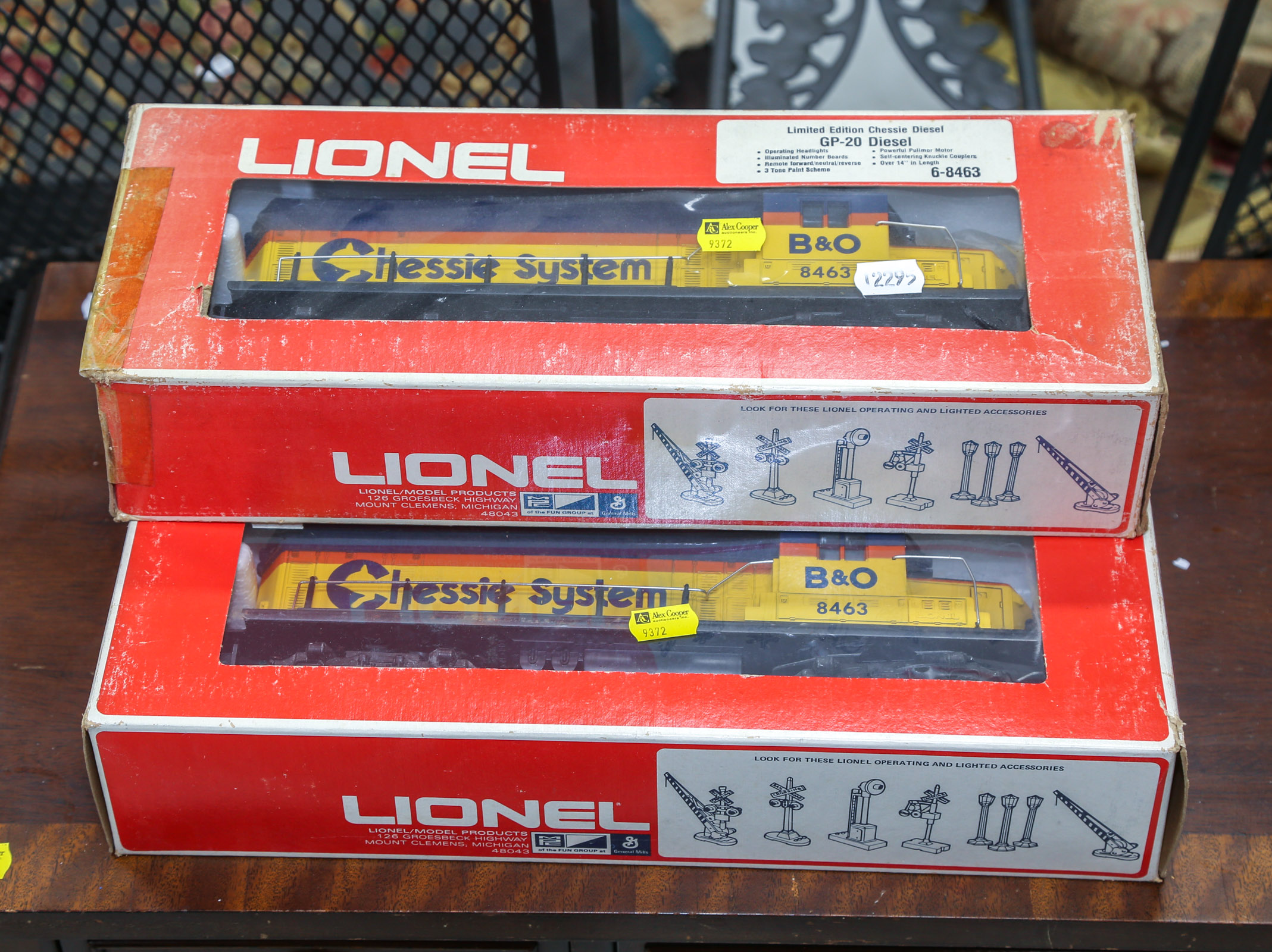 THREE LIONEL BOXED DIESEL ENGINES