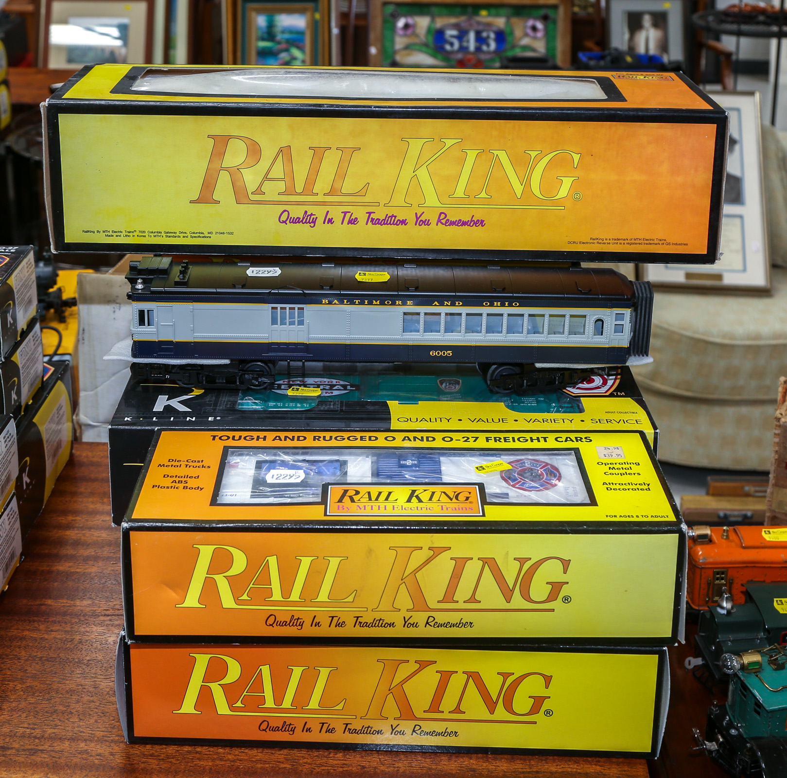 SEVEN RAIL KING O GAUGE RAILWAY 2ea33b