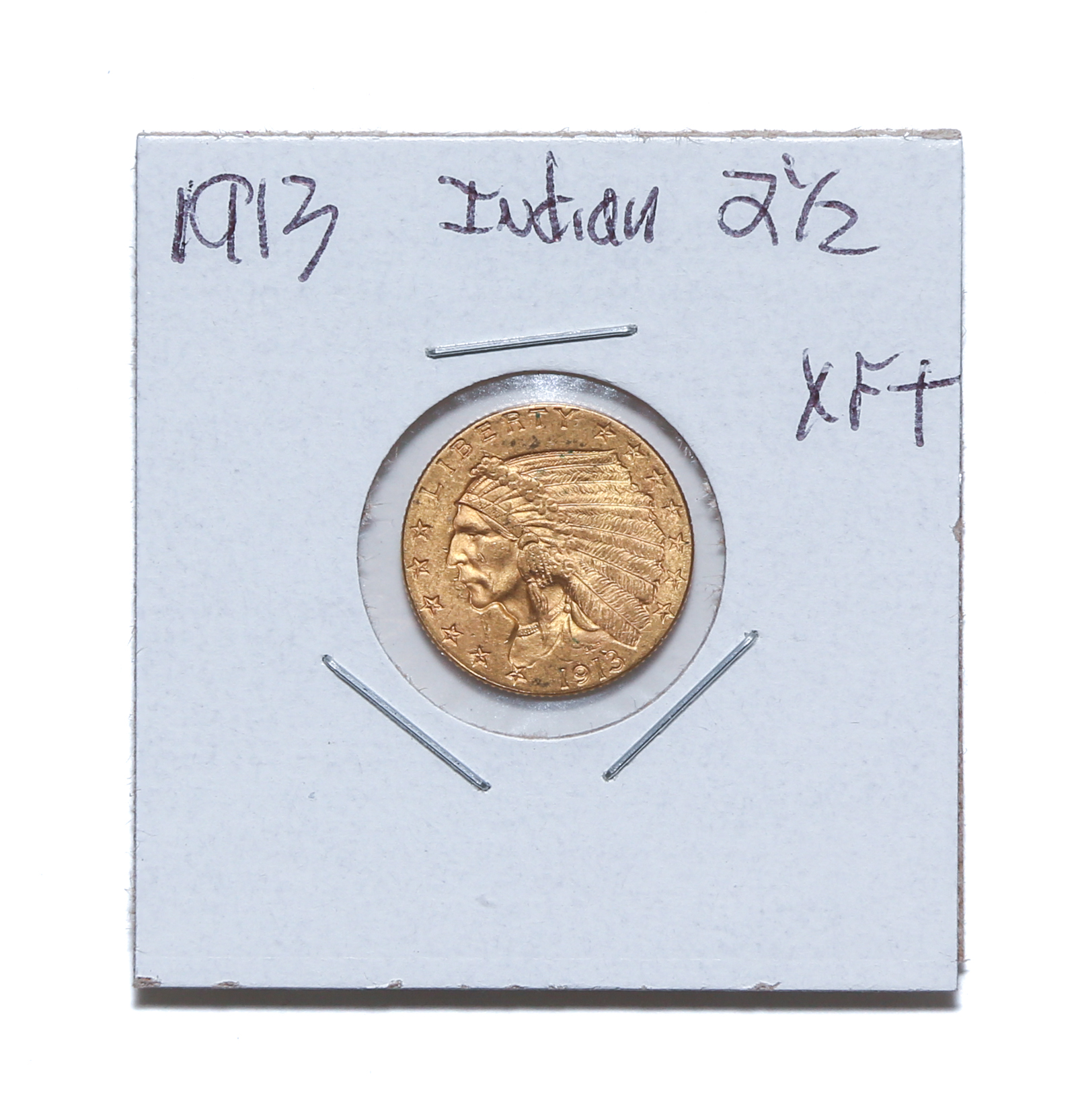 1913 $2.50 GOLD INDIAN QUARTER