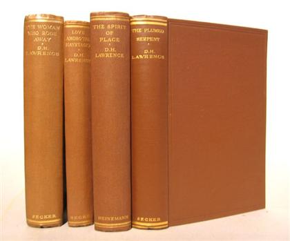 4 vols Lawrence D H The Plumed 4a9fa