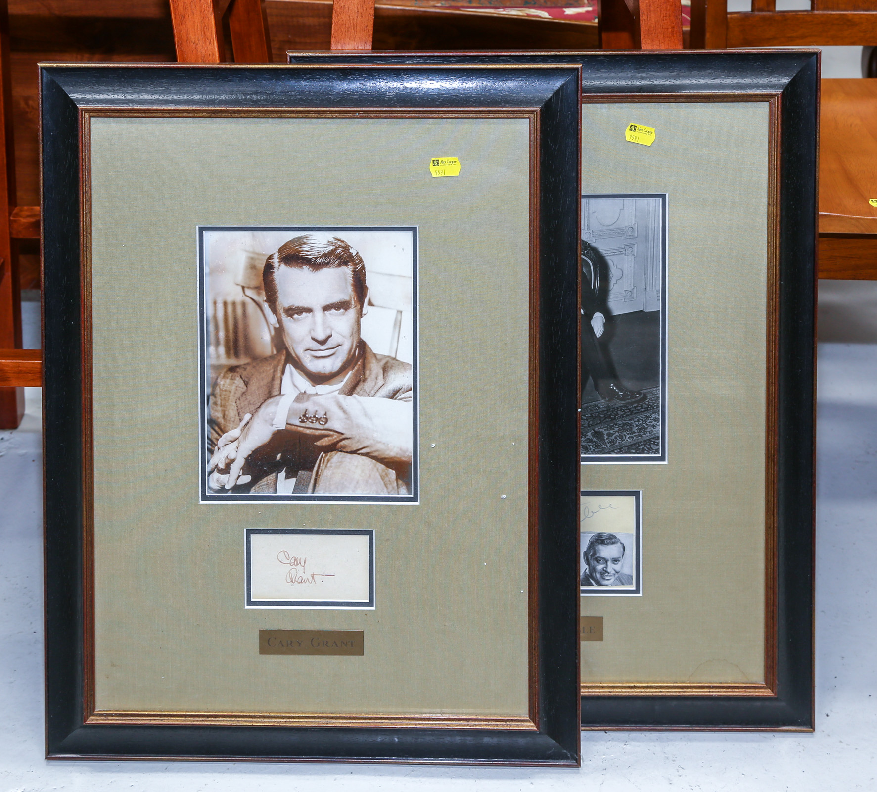 CARY GRANT & CLARK GABLE SIGNED