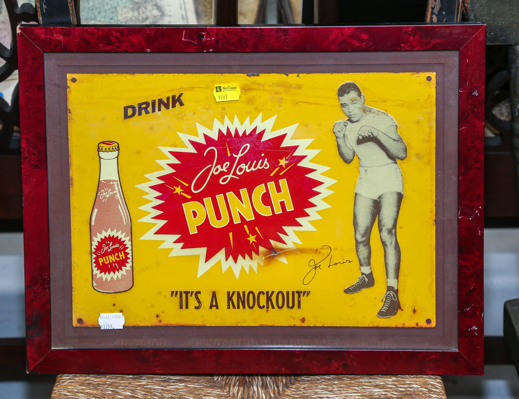 VINTAGE JOE LEWIS PUNCH DRINK 2ea3e6