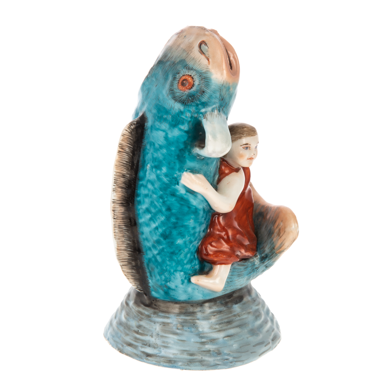 CHINESE EXPORT PORCELAIN FISH FIGURAL
