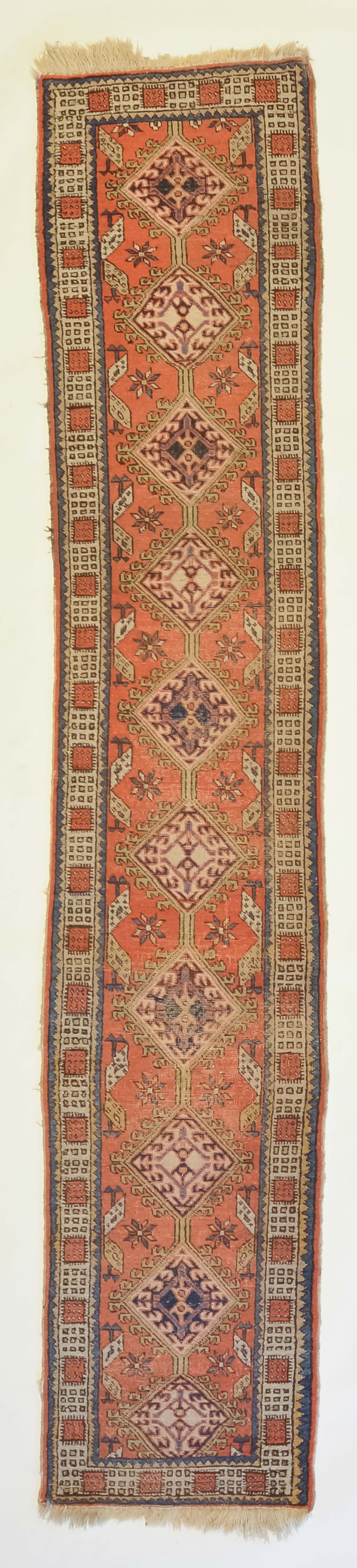 HAMADAN RUNNER, PERSIA, 2.2 X 11.6