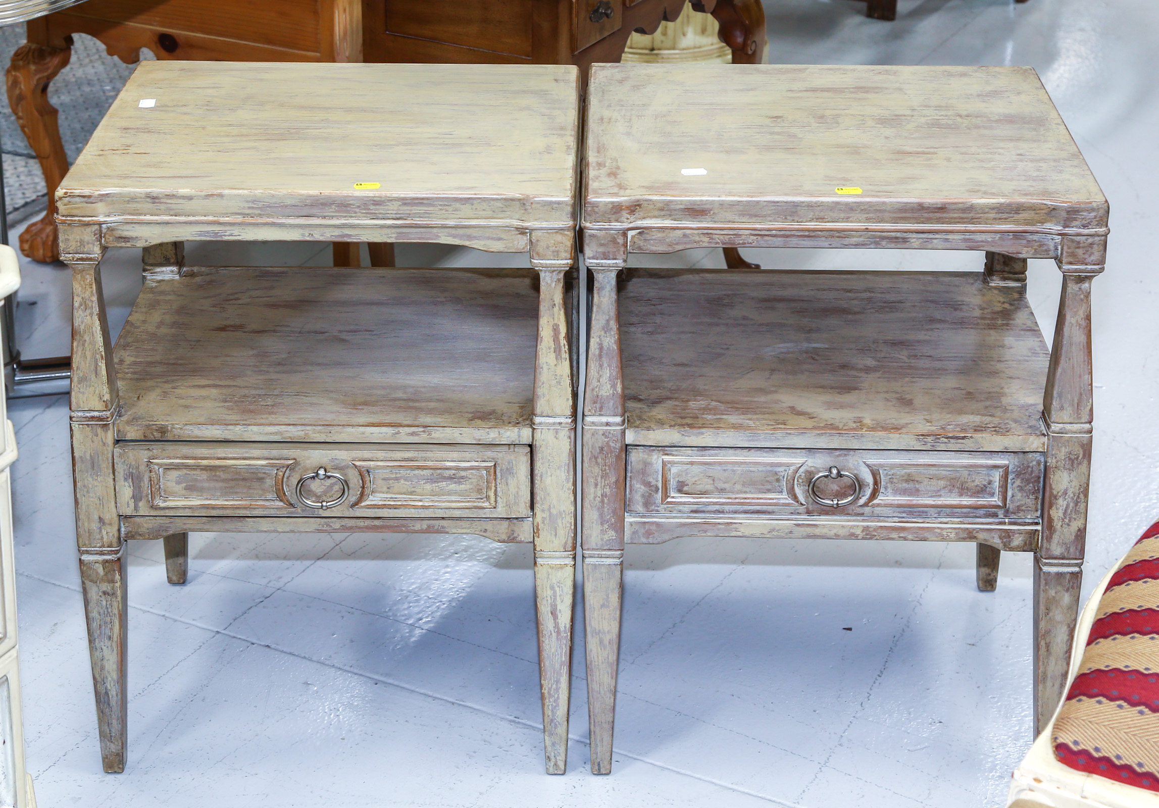 A PAIR OF MEDITERRANEAN STYLE NIGHTSTANDS 2ea491