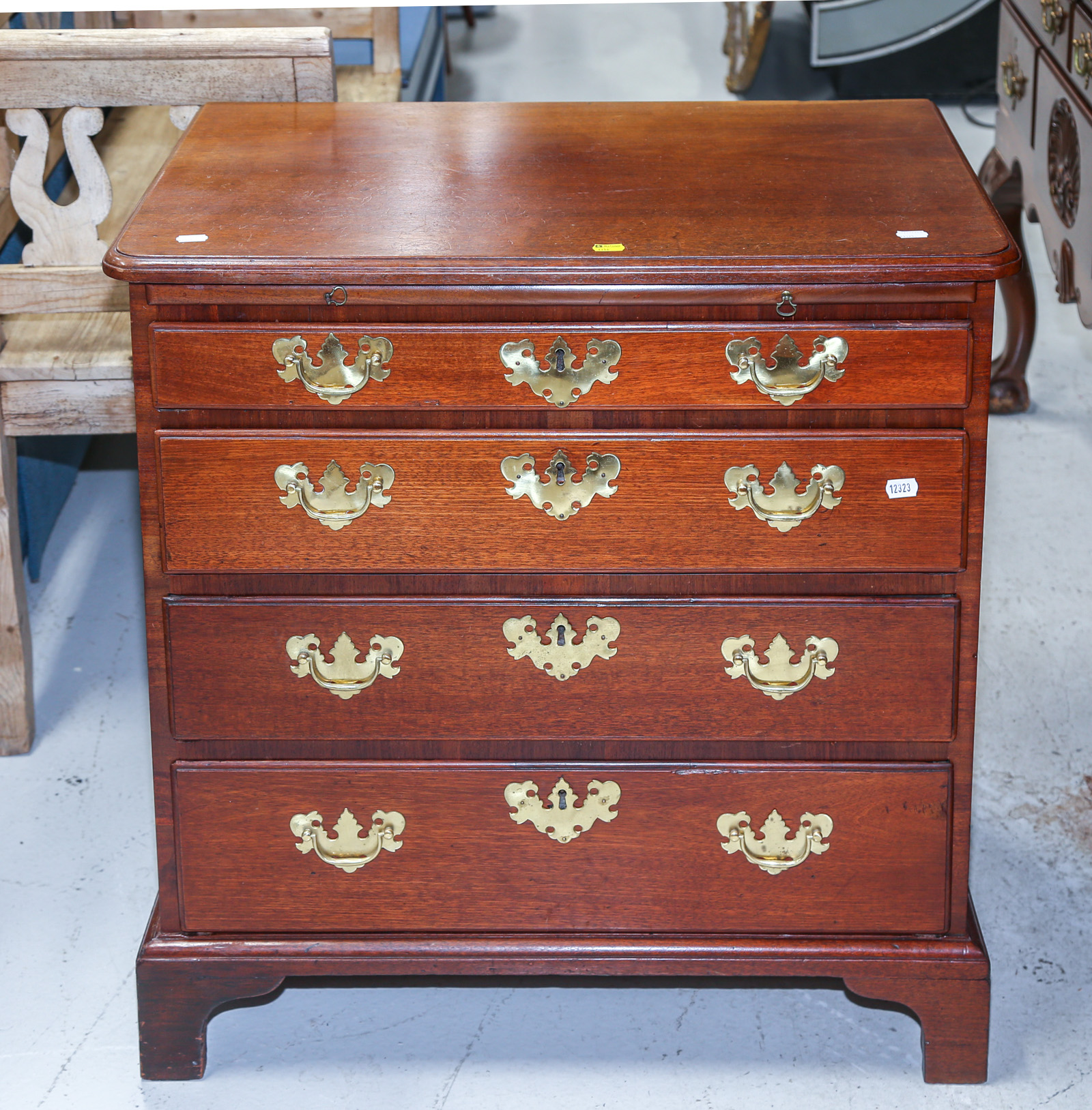 ENGLISH MAHOGANY BACHELOR'S CHEST