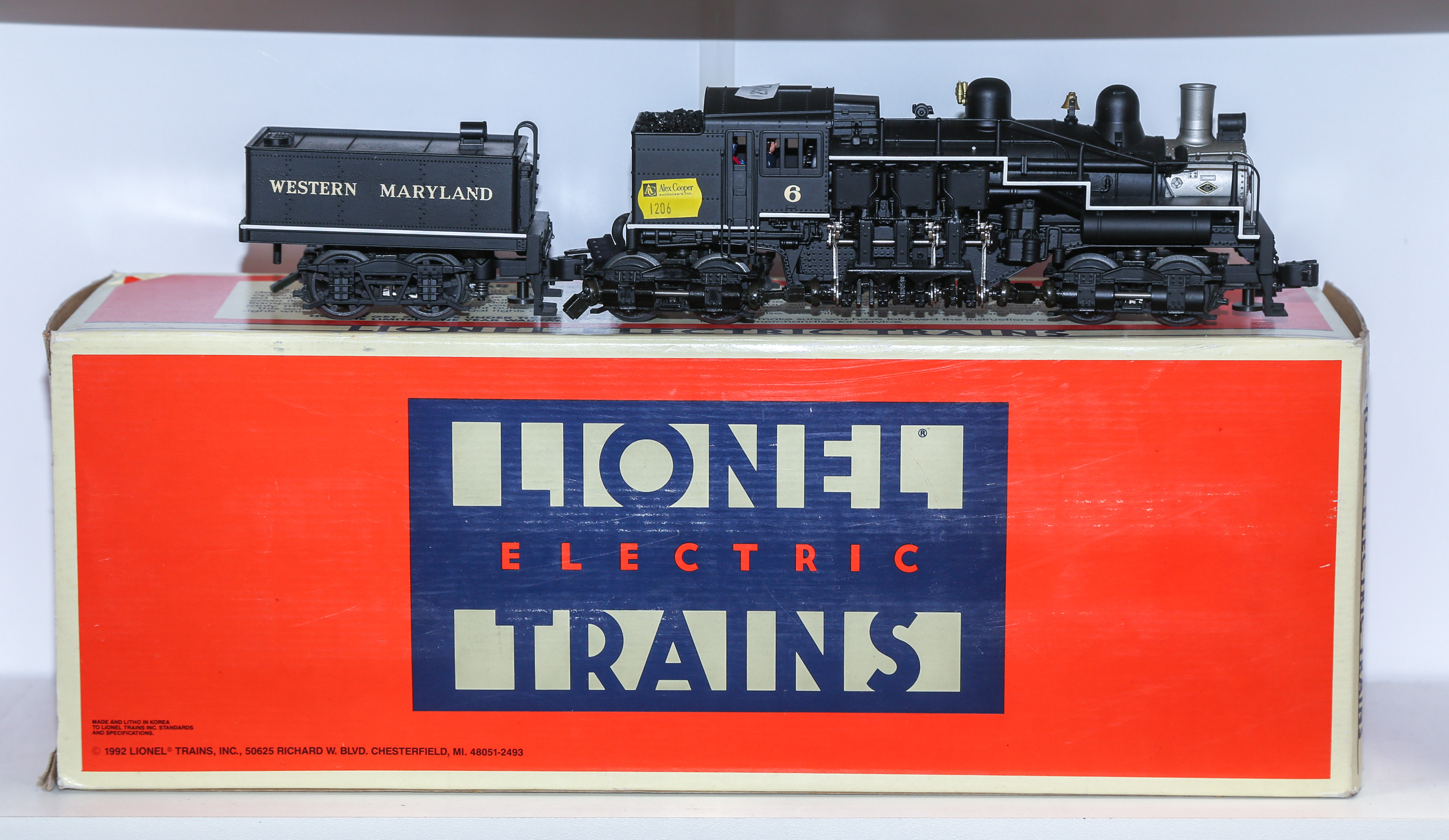 LIONEL WESTERN MARYLAND SHAY LOCOMOTIVE