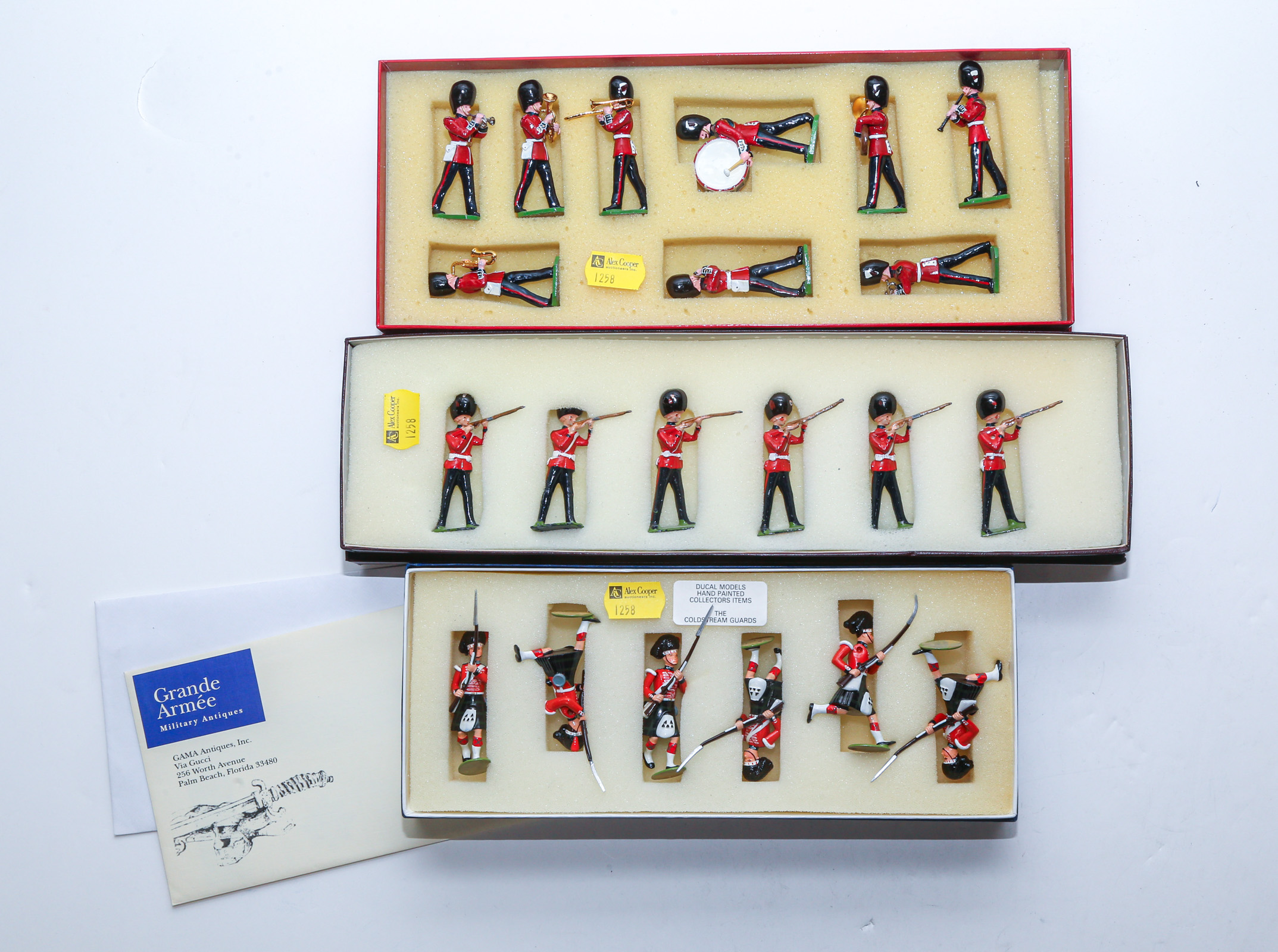 THREE BOXES OF LEAD SOLDIERS Including