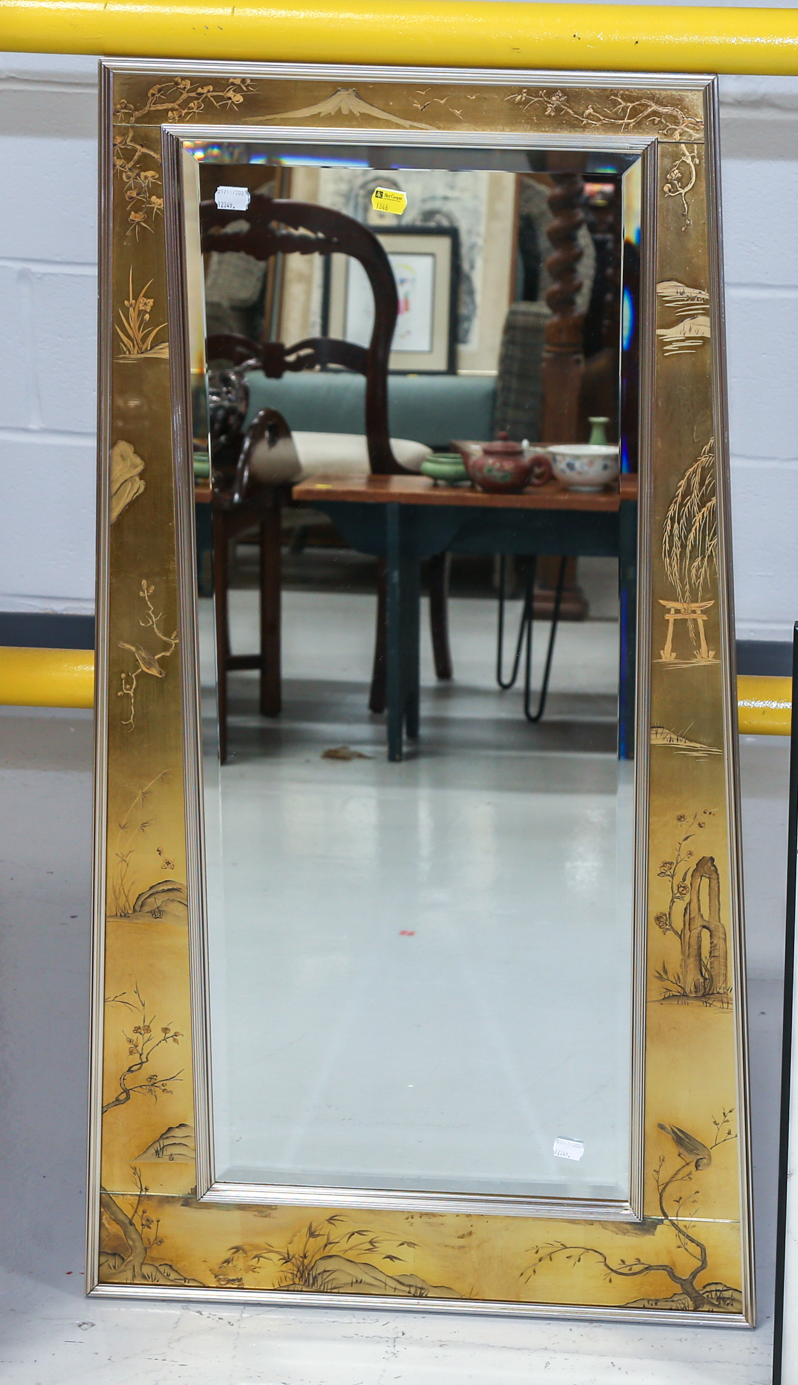 MIRROR IN CHINOISERIE FRAME LaBarge  2ea59d