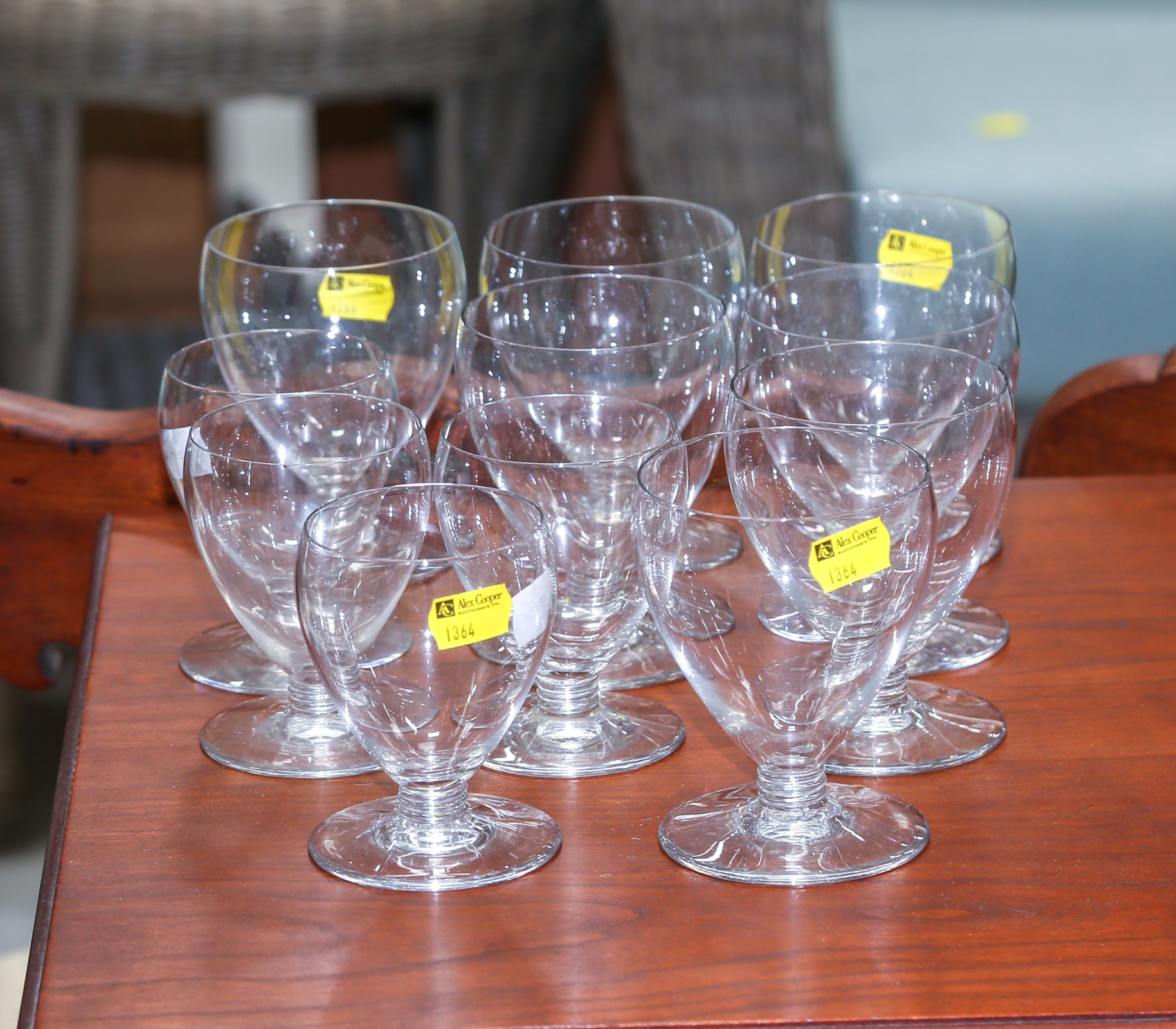 11 BACCARAT STEMMED GLASSES Comprising