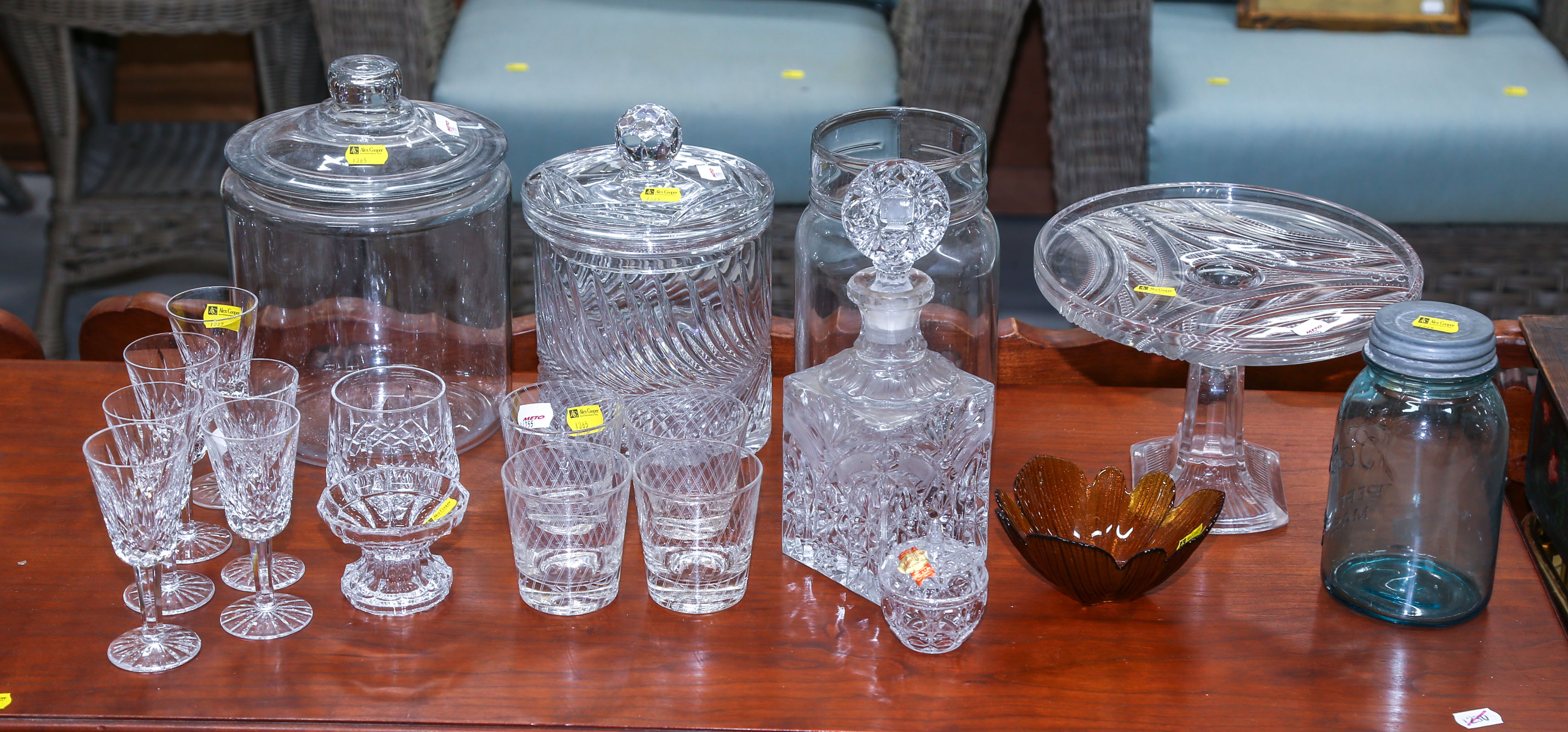 ASSORTED GLASS ITEMS Including