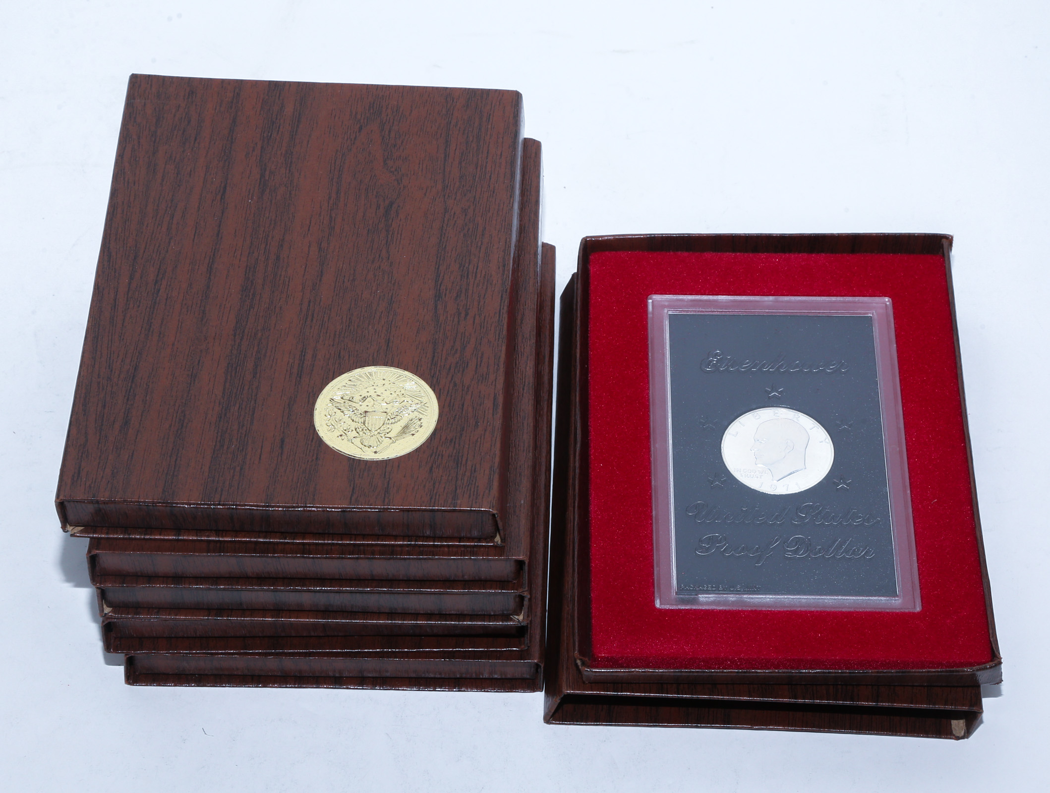 SIX 1971-S PROOF SILVER IKES -