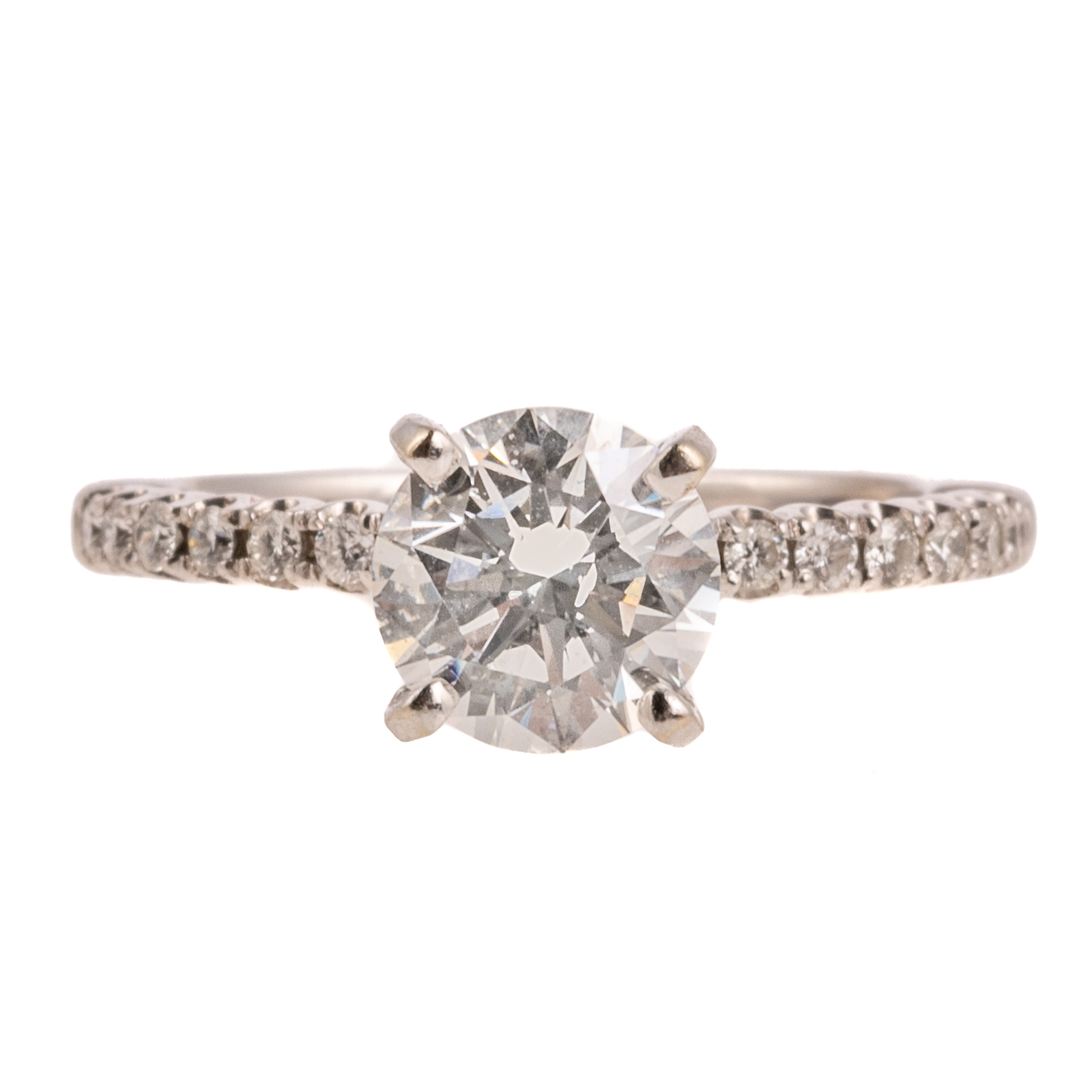 A 1 04 CT DIAMOND RING WITH PAVE 2ea6c2