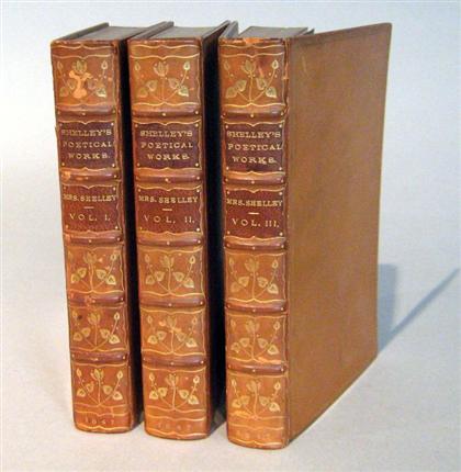 3 vols Shelley Percy Bysshe  4aa4c