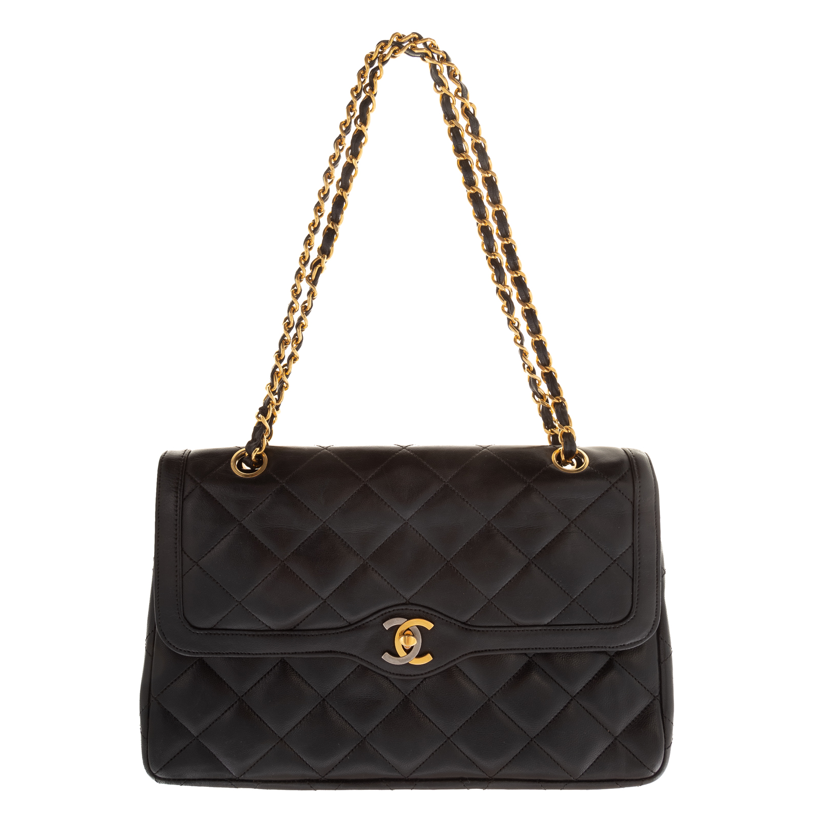 A CHANEL PARIS DOUBLE FLAP A vintage 2ea738