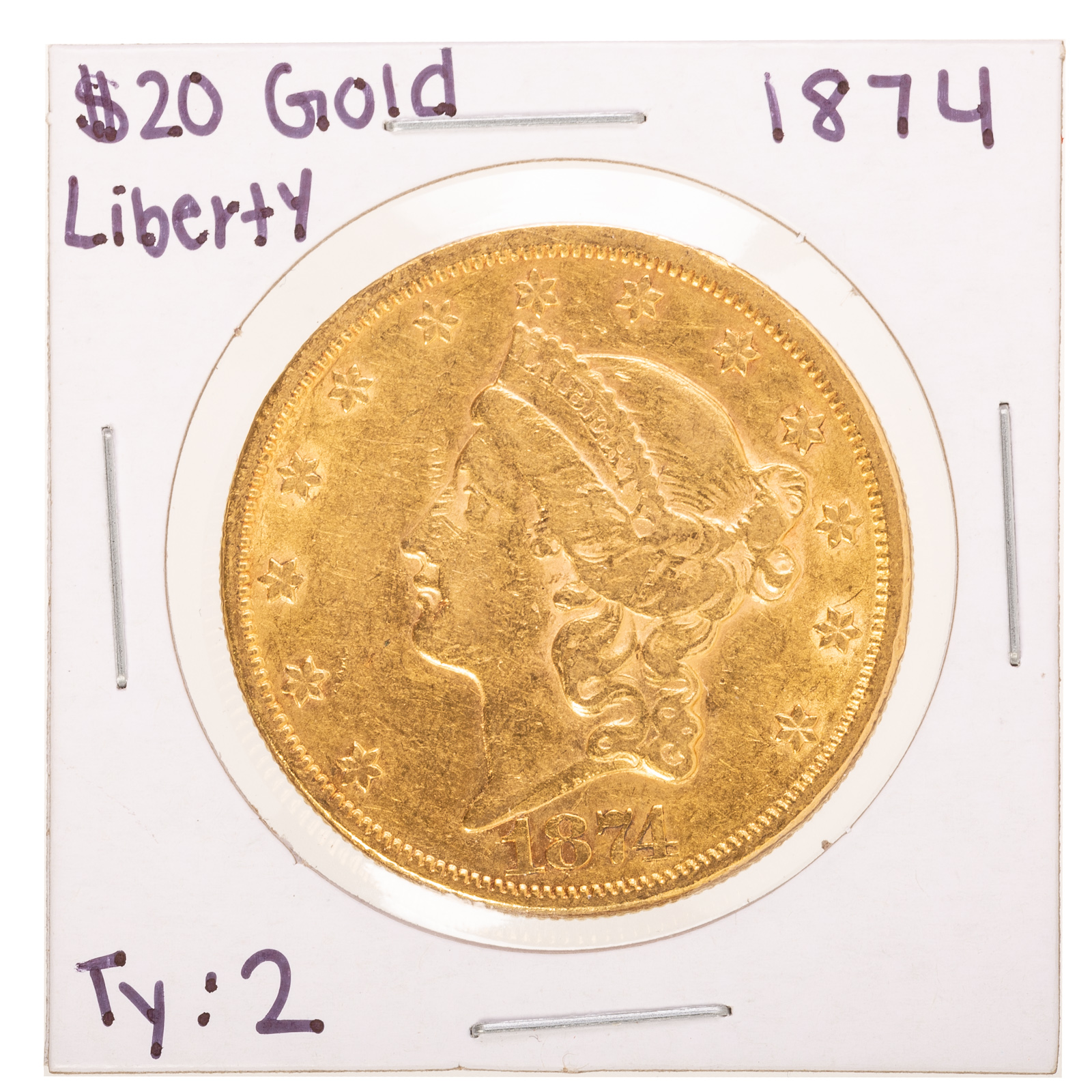 1874 TY 2 LIBERTY 20 DOUBLE EAGLE 2ea777