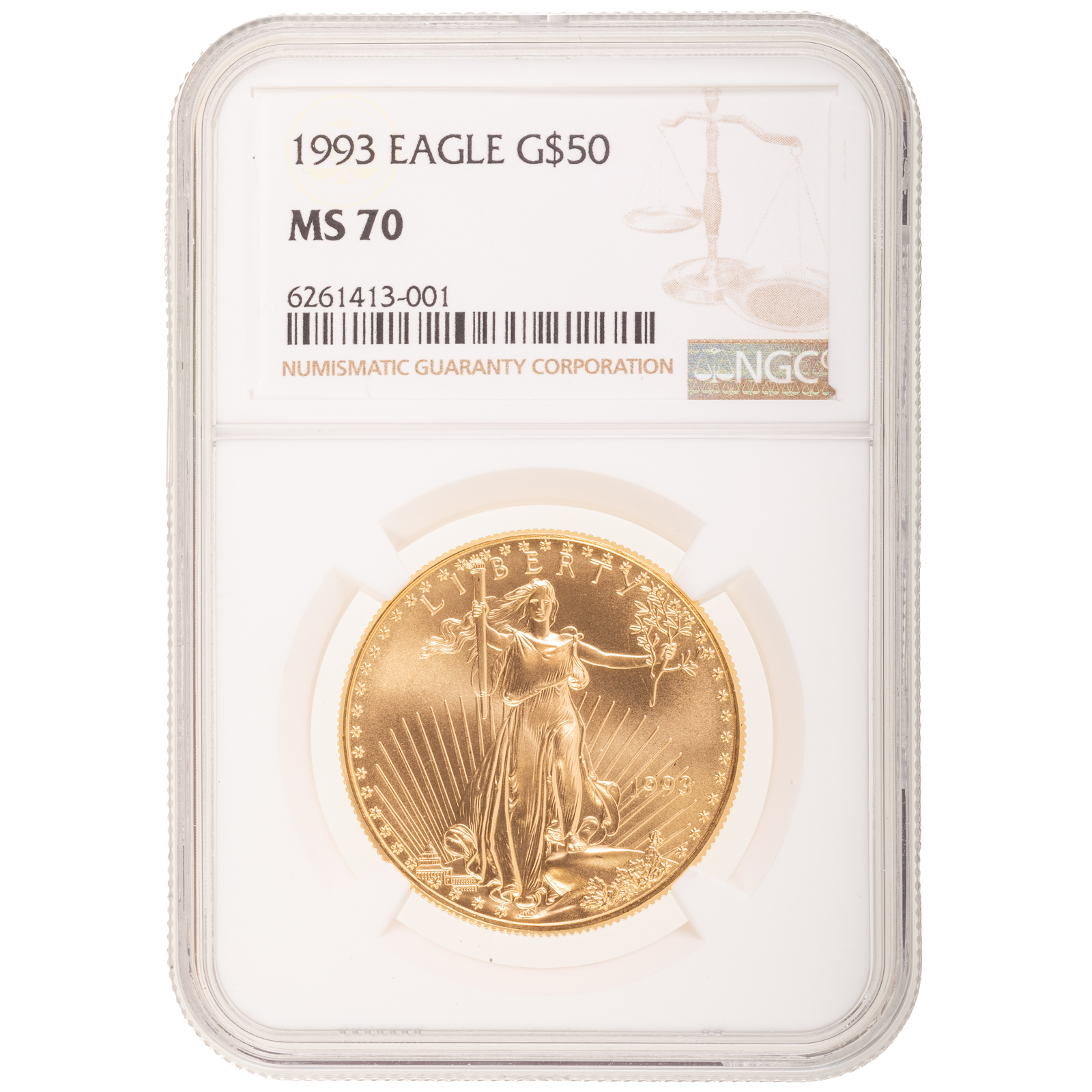 1993 50 GOLD EAGLE NGC MS70 NGC 2ea778