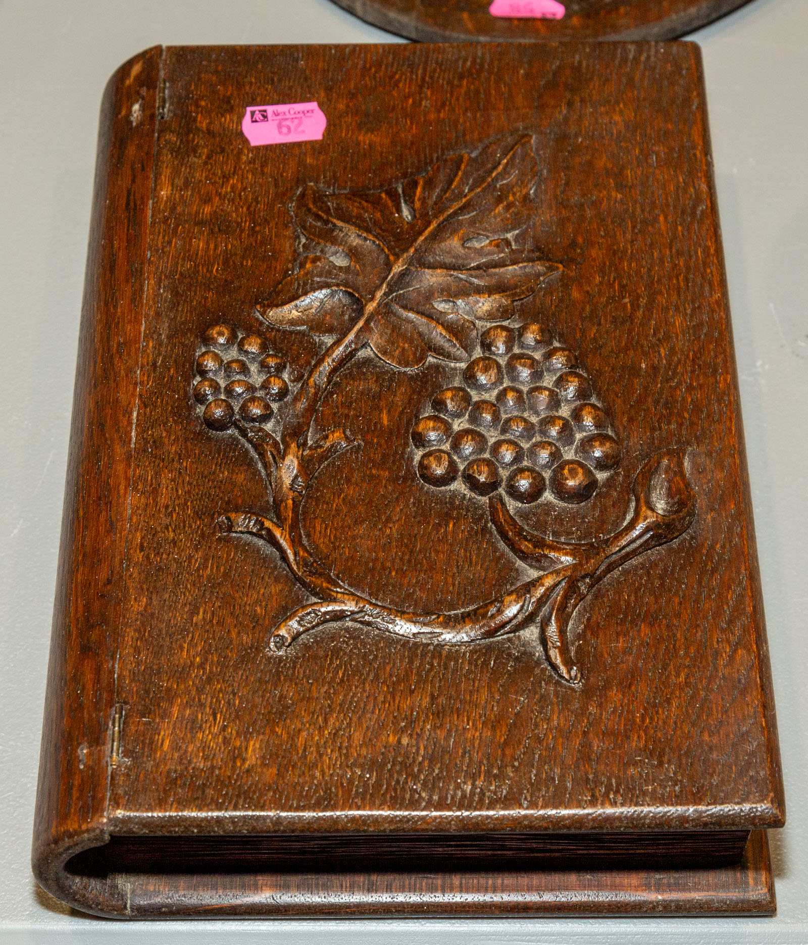 BLACK FOREST CARVED OAK BOOK FORM