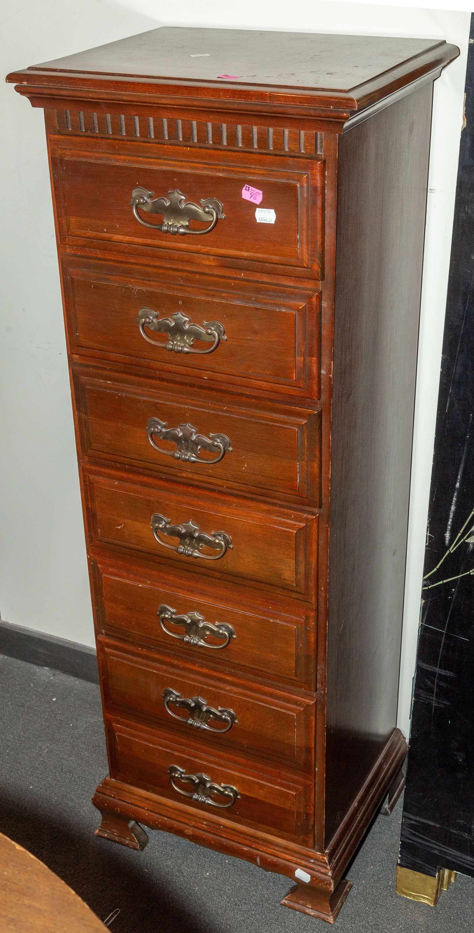 CHIPPENDALE STYLE LINGERIE CHEST Mahogany