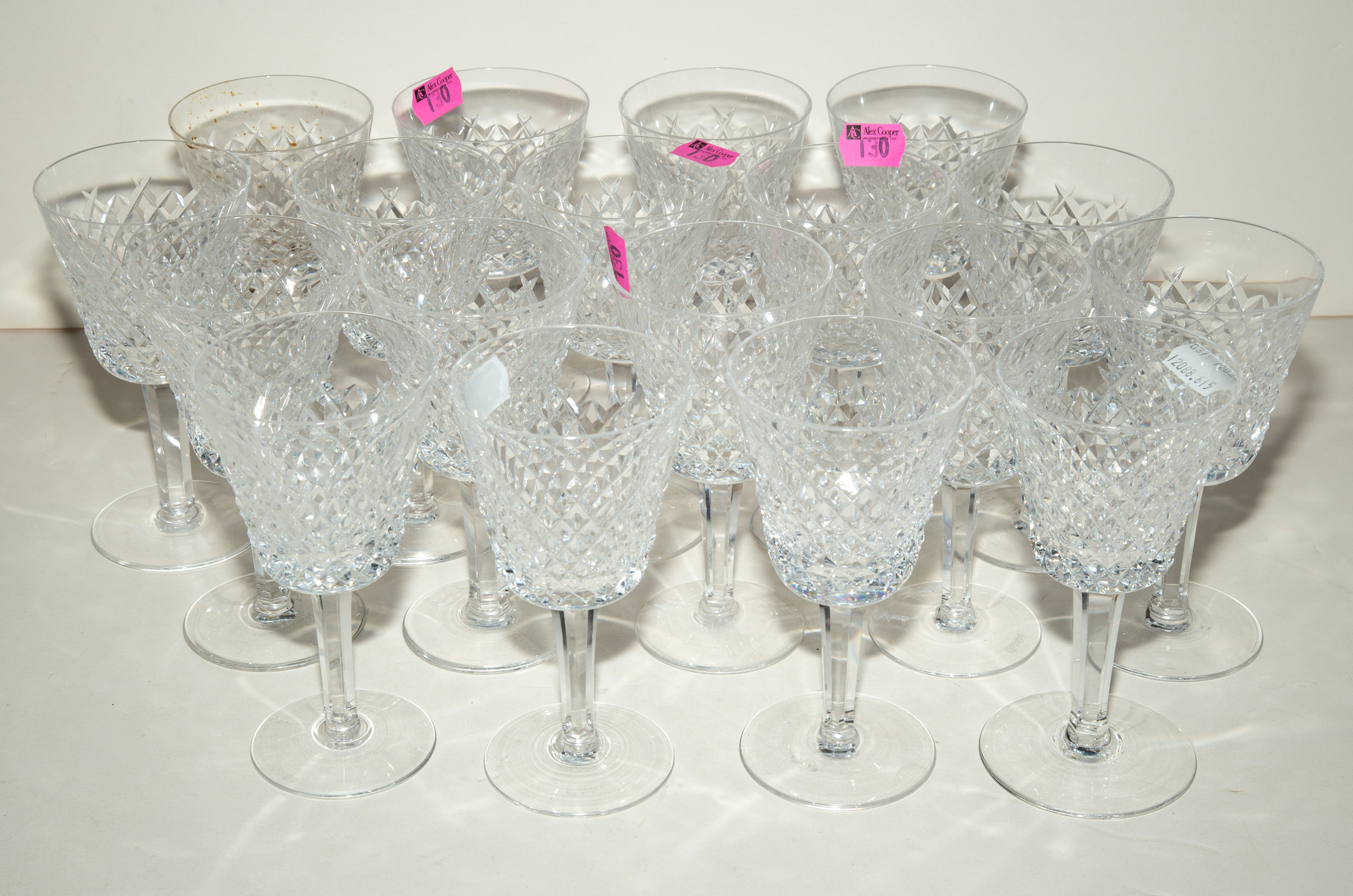 18 WATERFORD CRYSTAL STEMS 6 in.