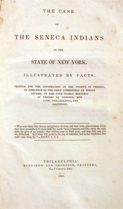 1 vol.  (Native Americans.) The