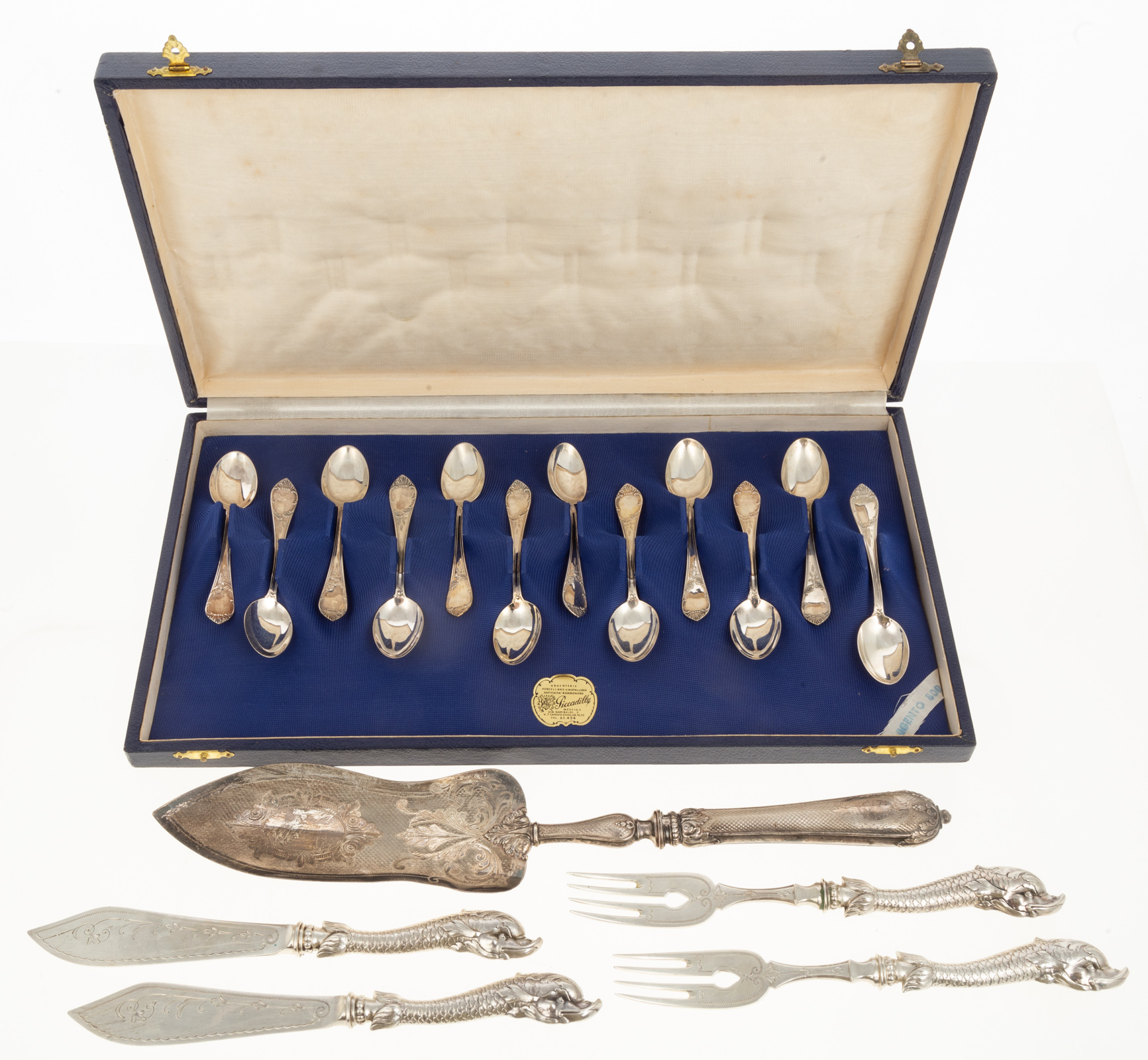 COLLECTION OF CONTINENTAL SILVER FLATWARE