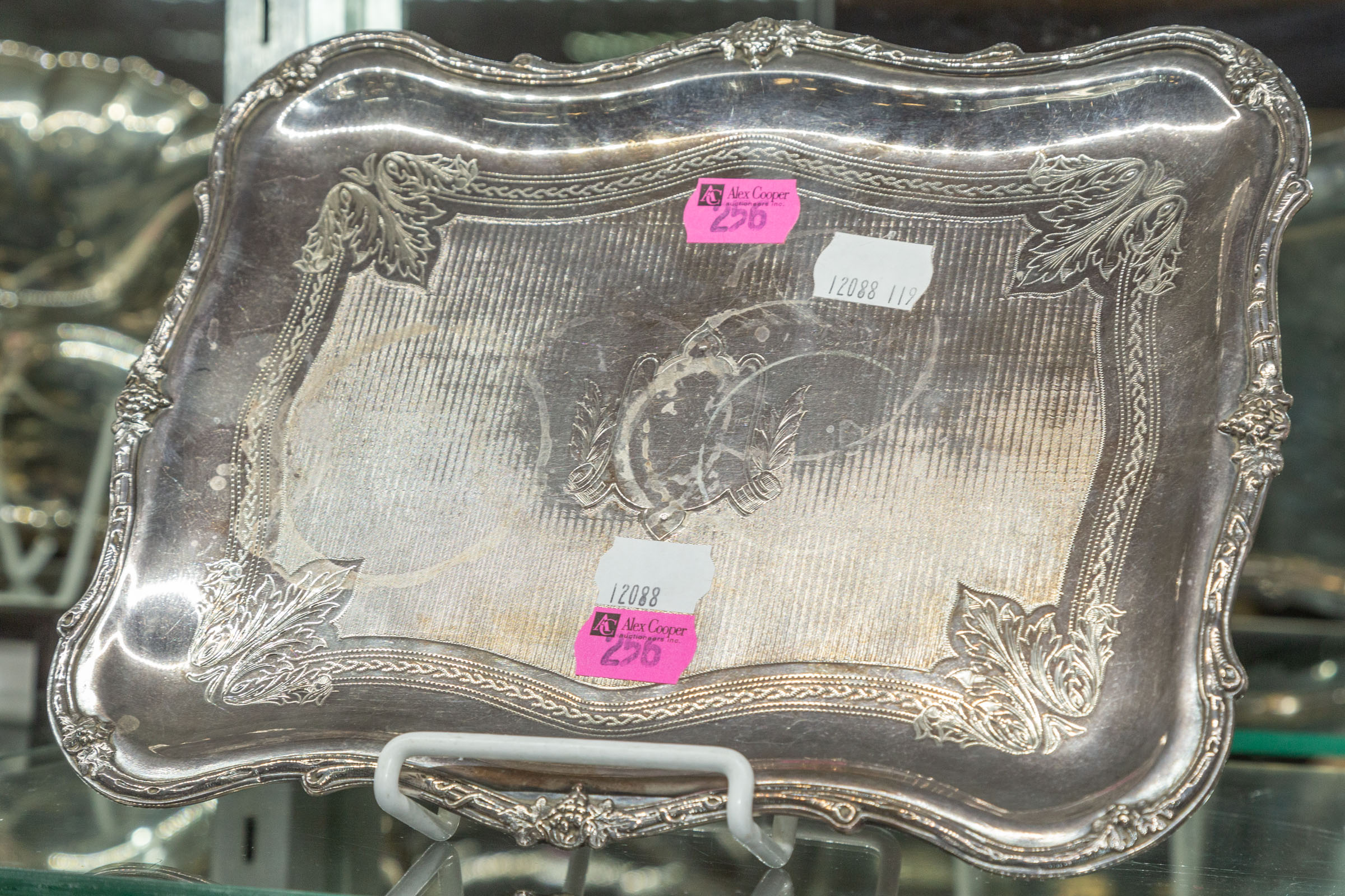 FRENCH STERLING RECTANGULAR TRAY 2ea8ce