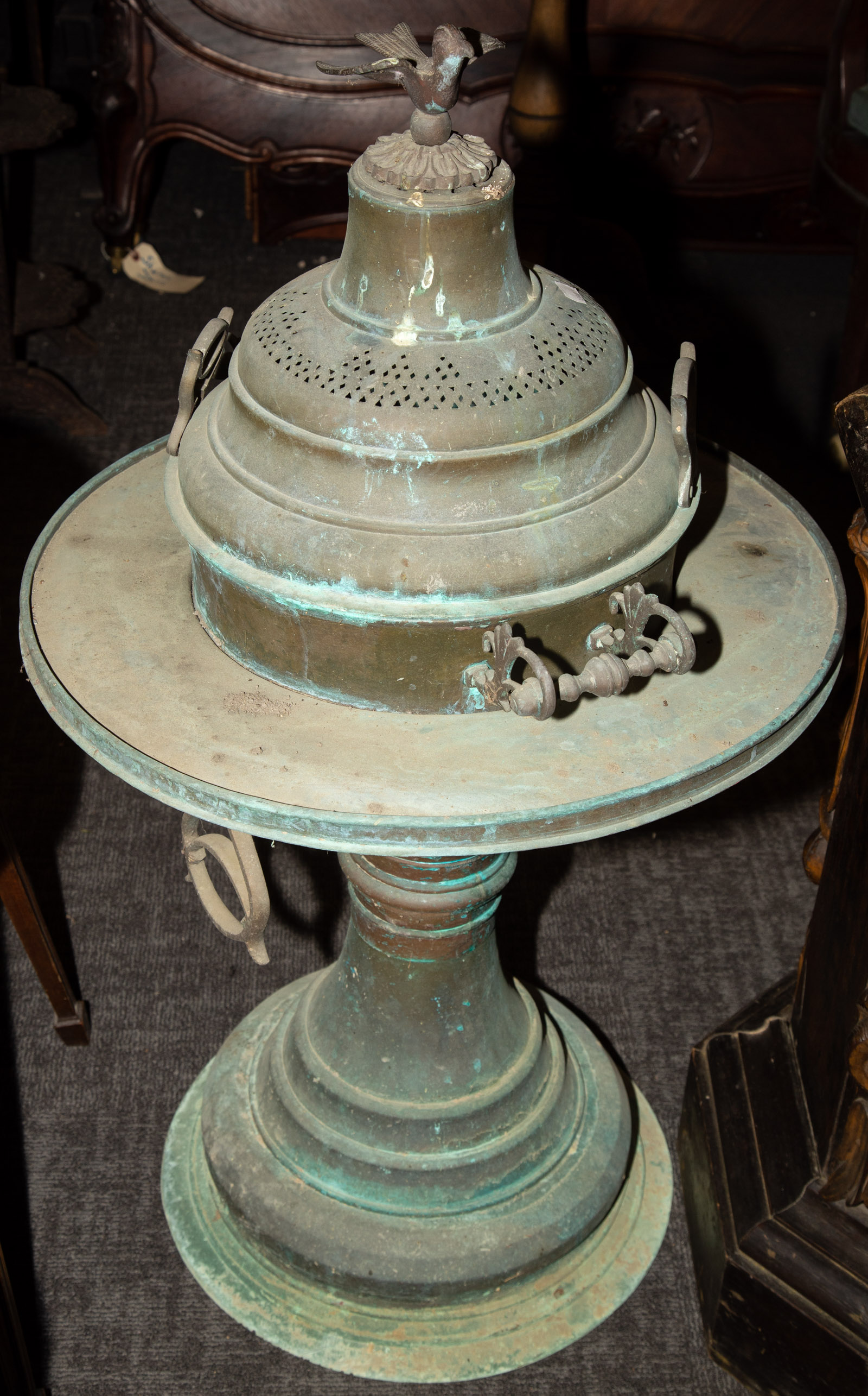 ARABIAN COPPER TENT HEATER 19th