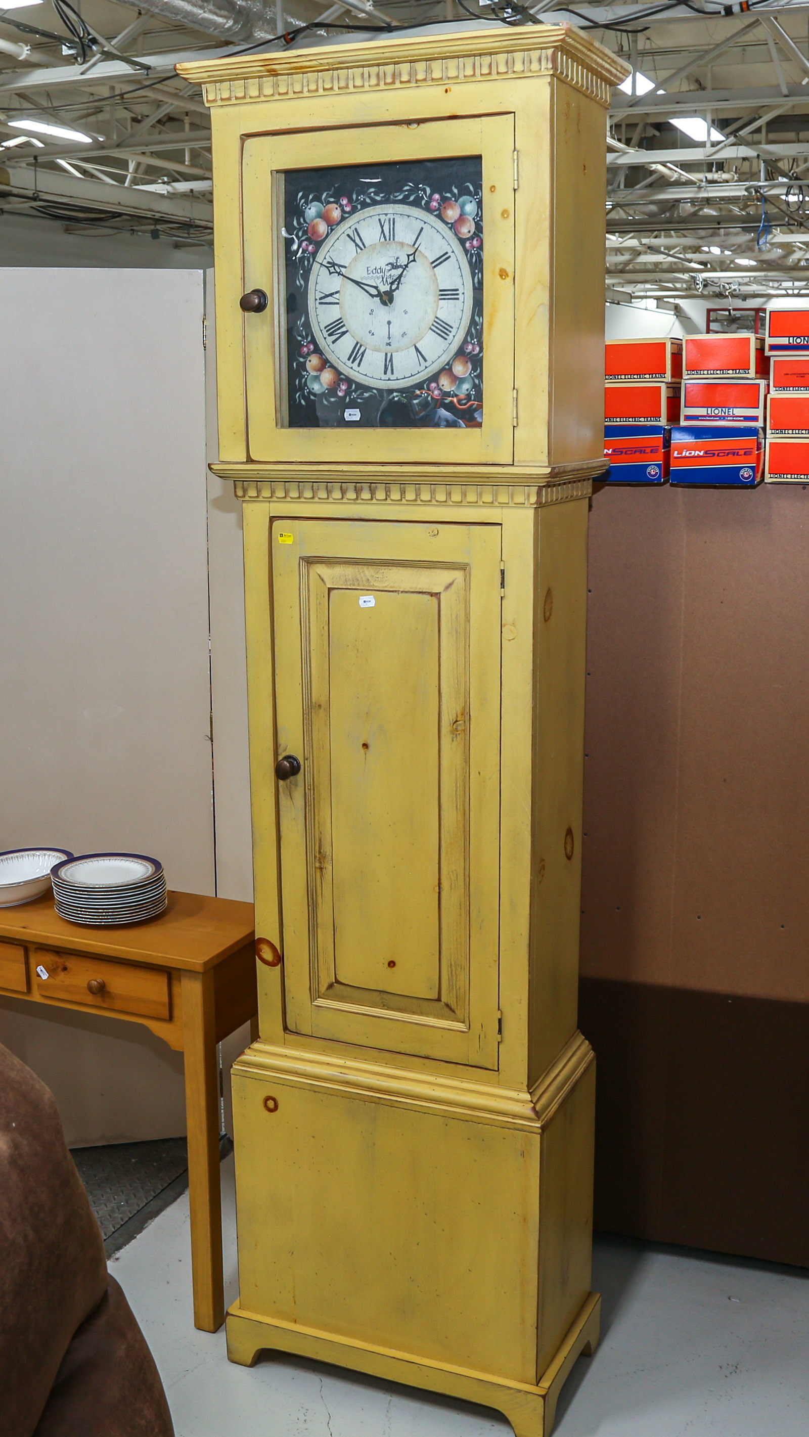 VERNACULAR STYLE PAINTED TALL CASE