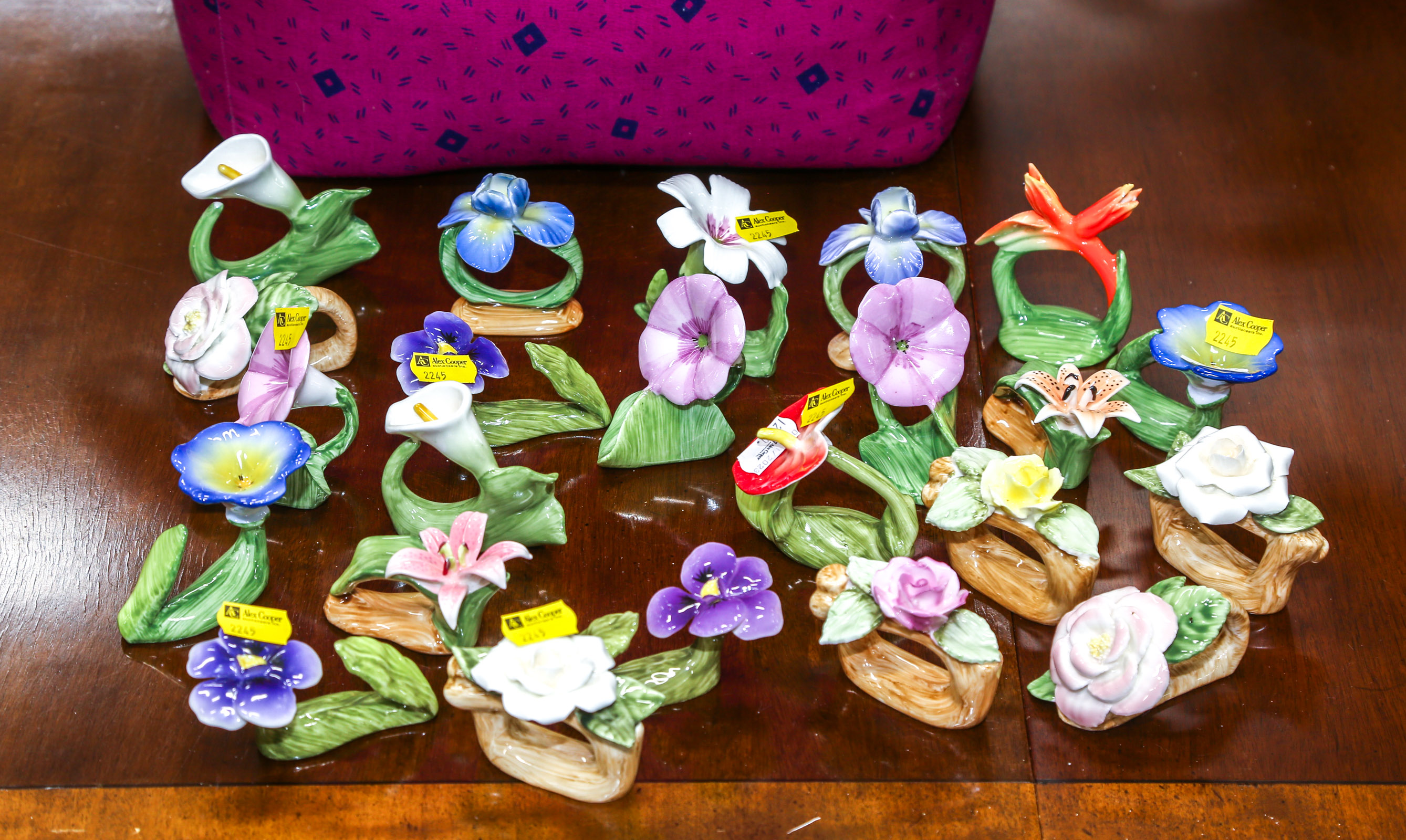 COLLECTION OF PIA PORCELAIN FLOWERS