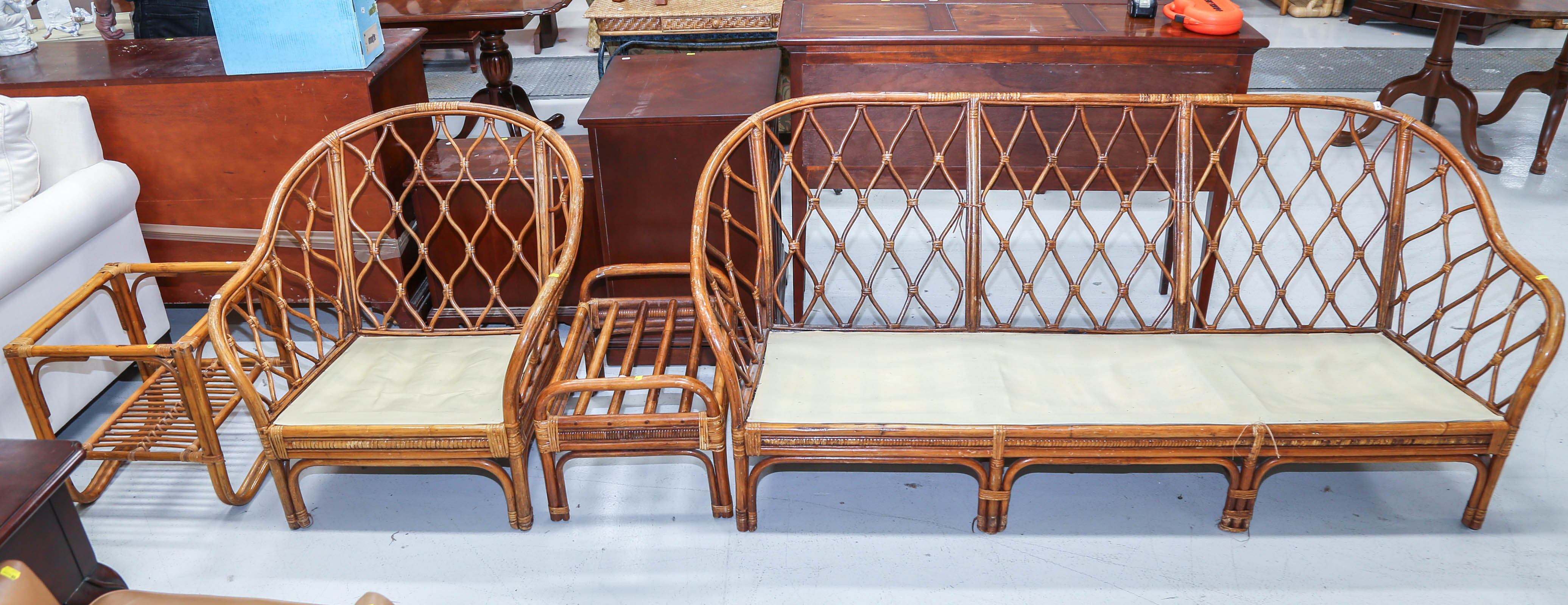 FOUR PIECES OF BENTWOOD SUNROOM