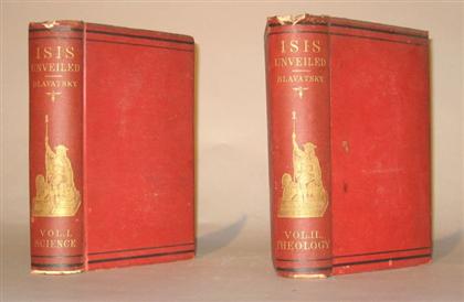 2 vols Blavatsky H P Isis Unveiled  4aaa4