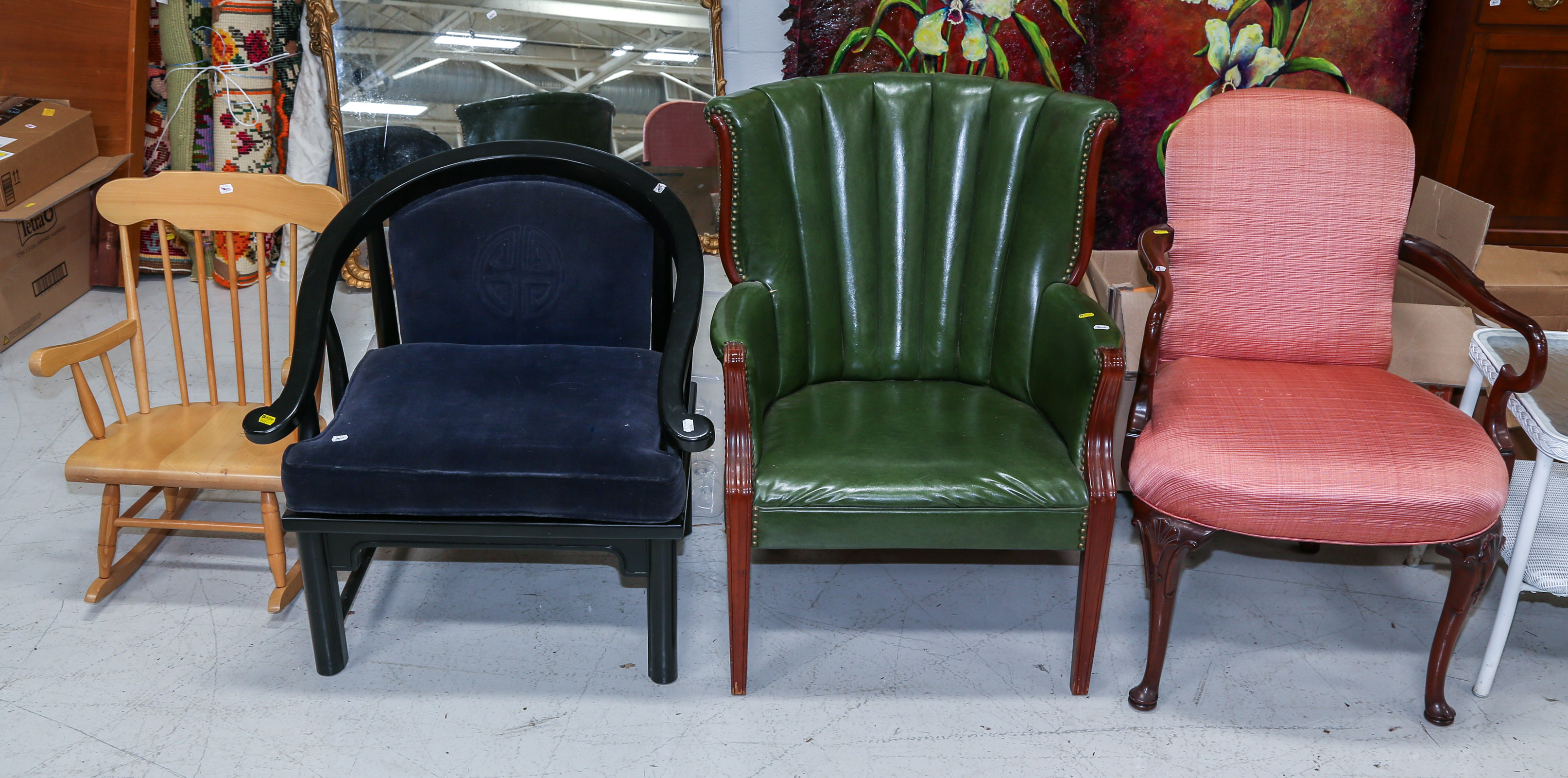 FOUR ASSORTED ARMCHAIRS Including 2eaa98