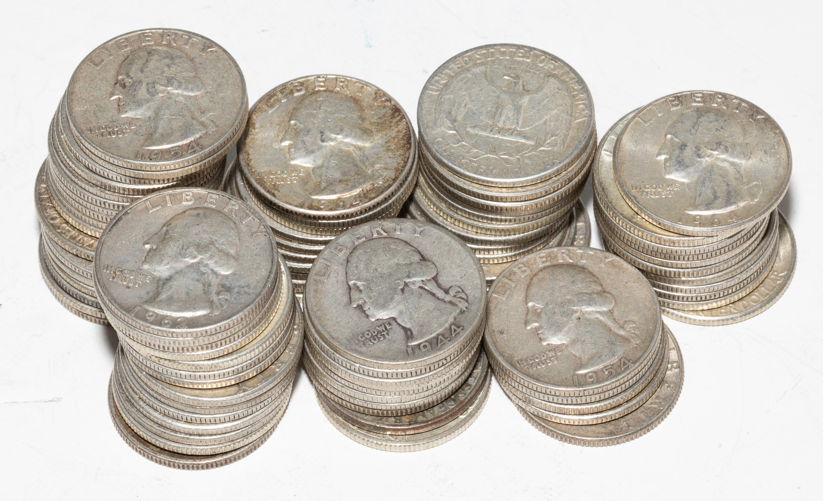 APPROXIMATELY 80 SILVER US QUARTERS
