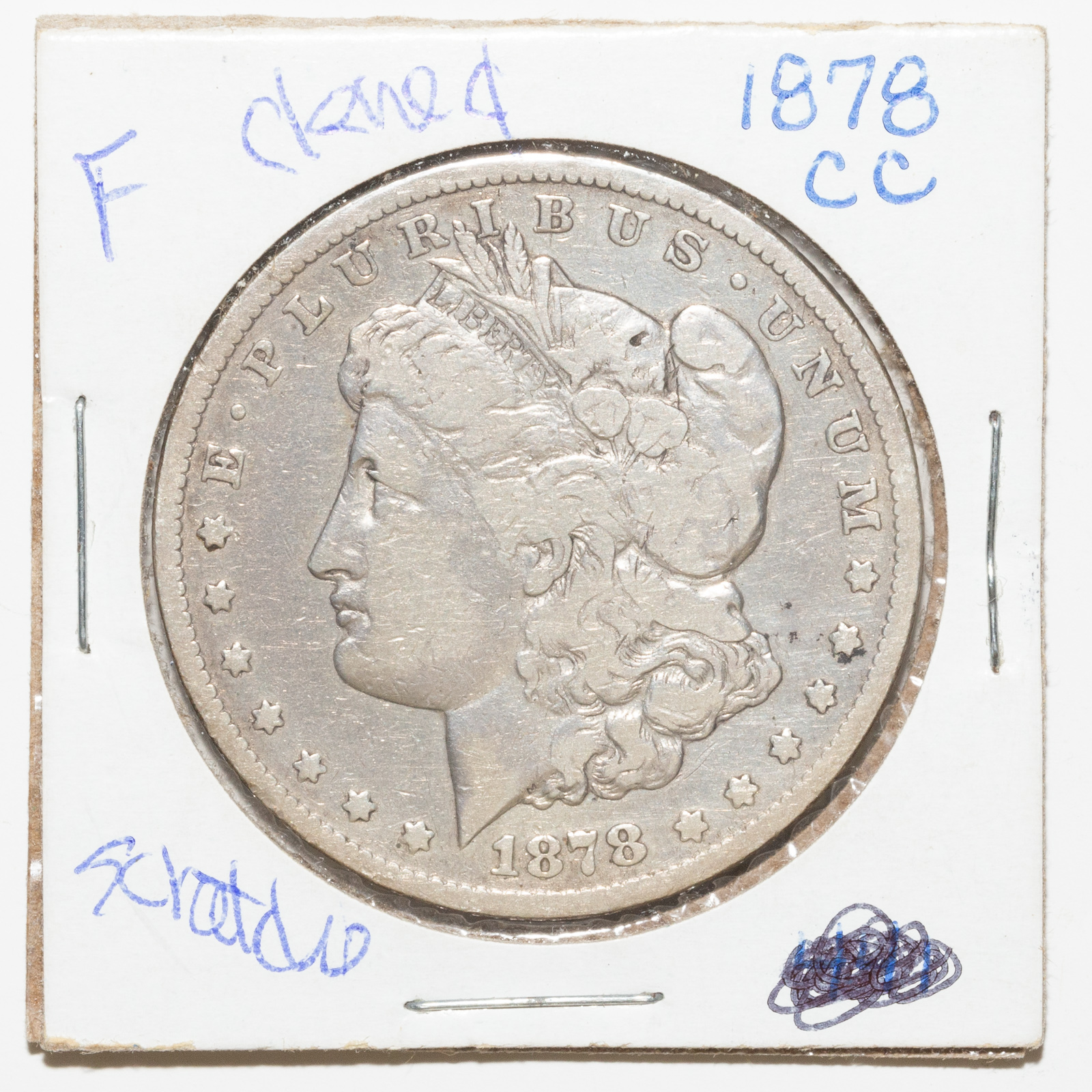 1878-CC MORGAN FINE, CLEANED, SCRATCHES
