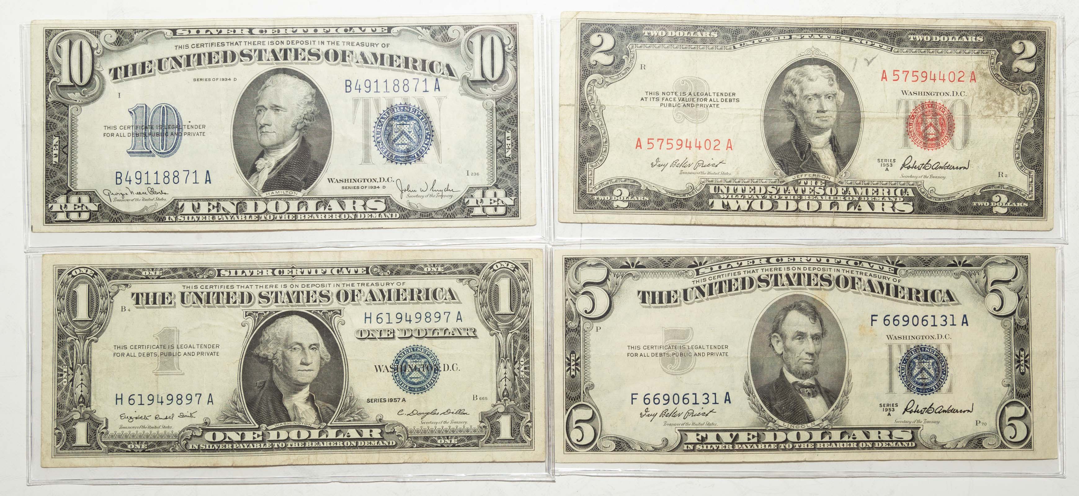 US SILVER CERTIFICATES 1934-D (Clarke-Snyder)