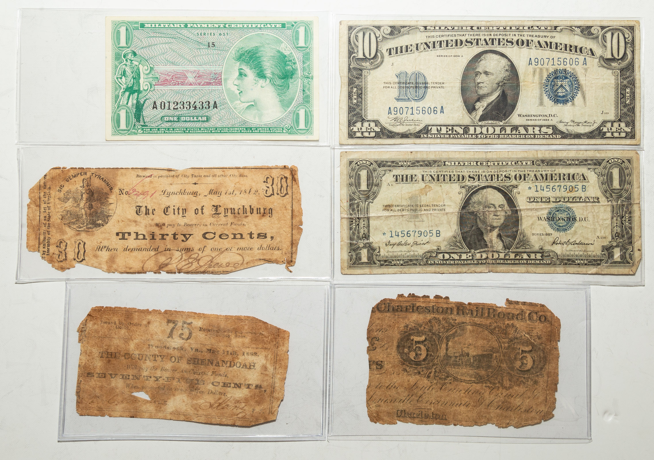 VARIETY COLLECTION OF US CURRENCY 2eab35