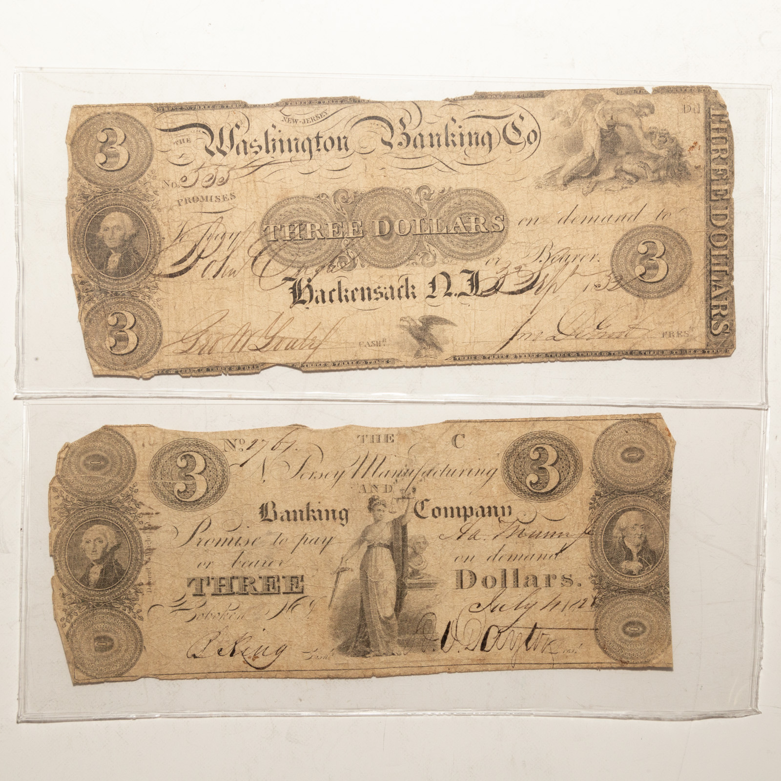TWO EARLY NEW JERSEY OBSOLETE NOTES 2eab38