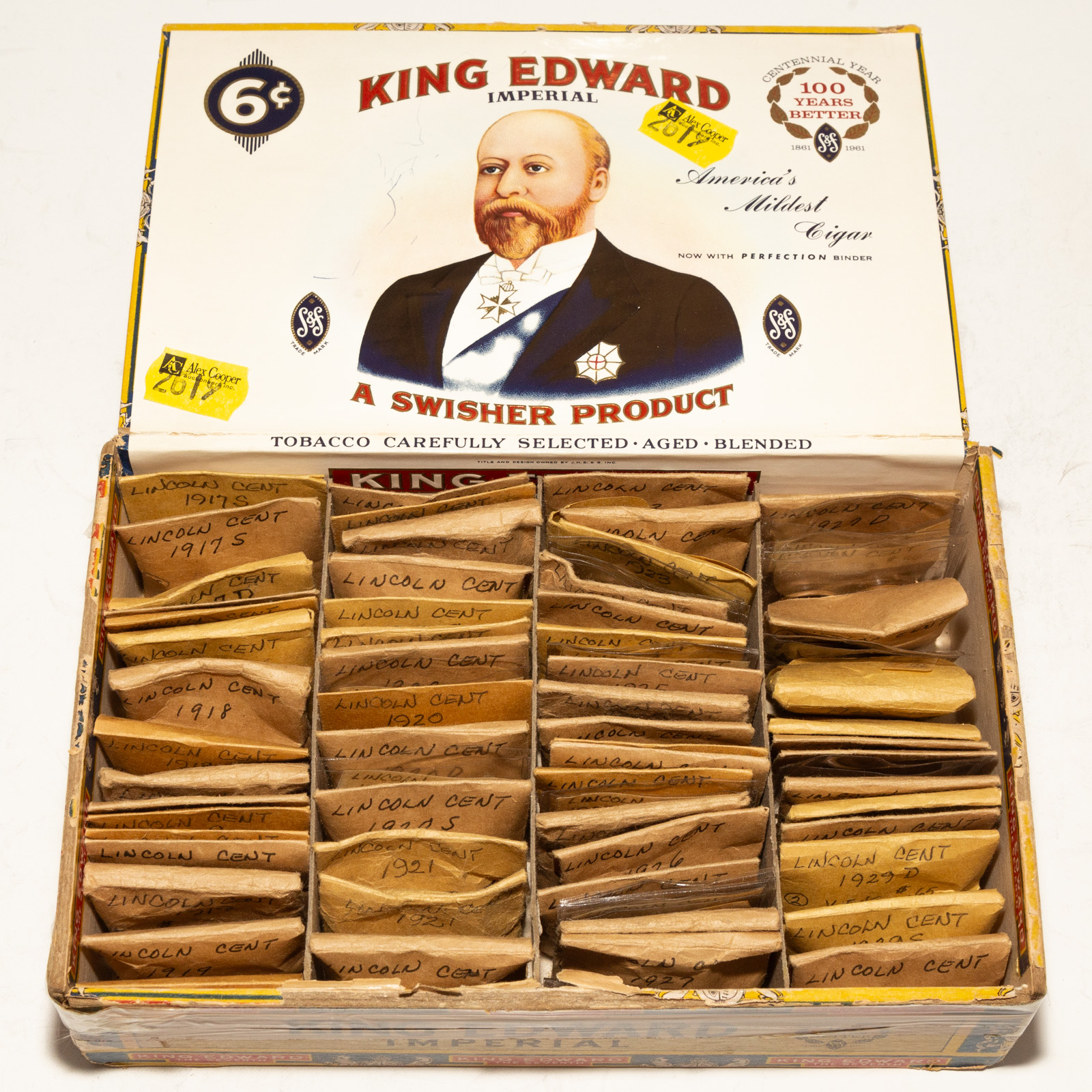 CIGAR BOX WITH ENVELOPED LINCOLN 2eab49