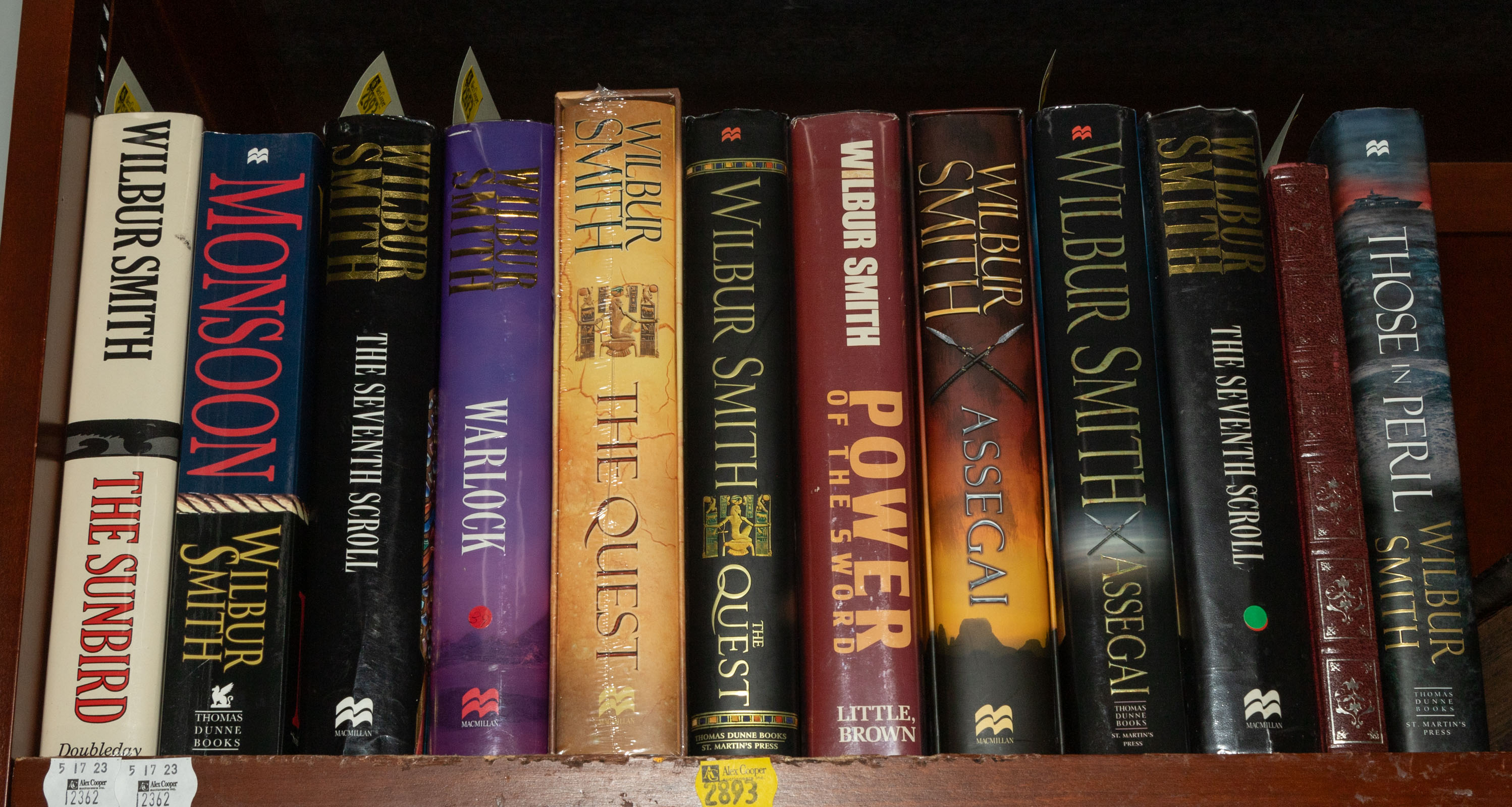 COLLECTION OF NOVELS BY WILBUR SMITH