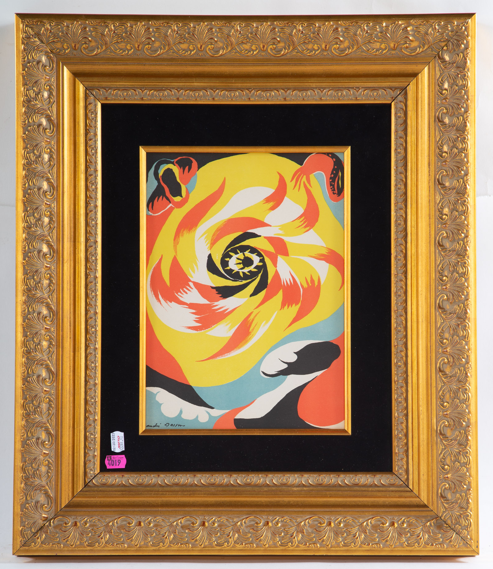 ANDRE MASSON. "THE SUN," COLOR