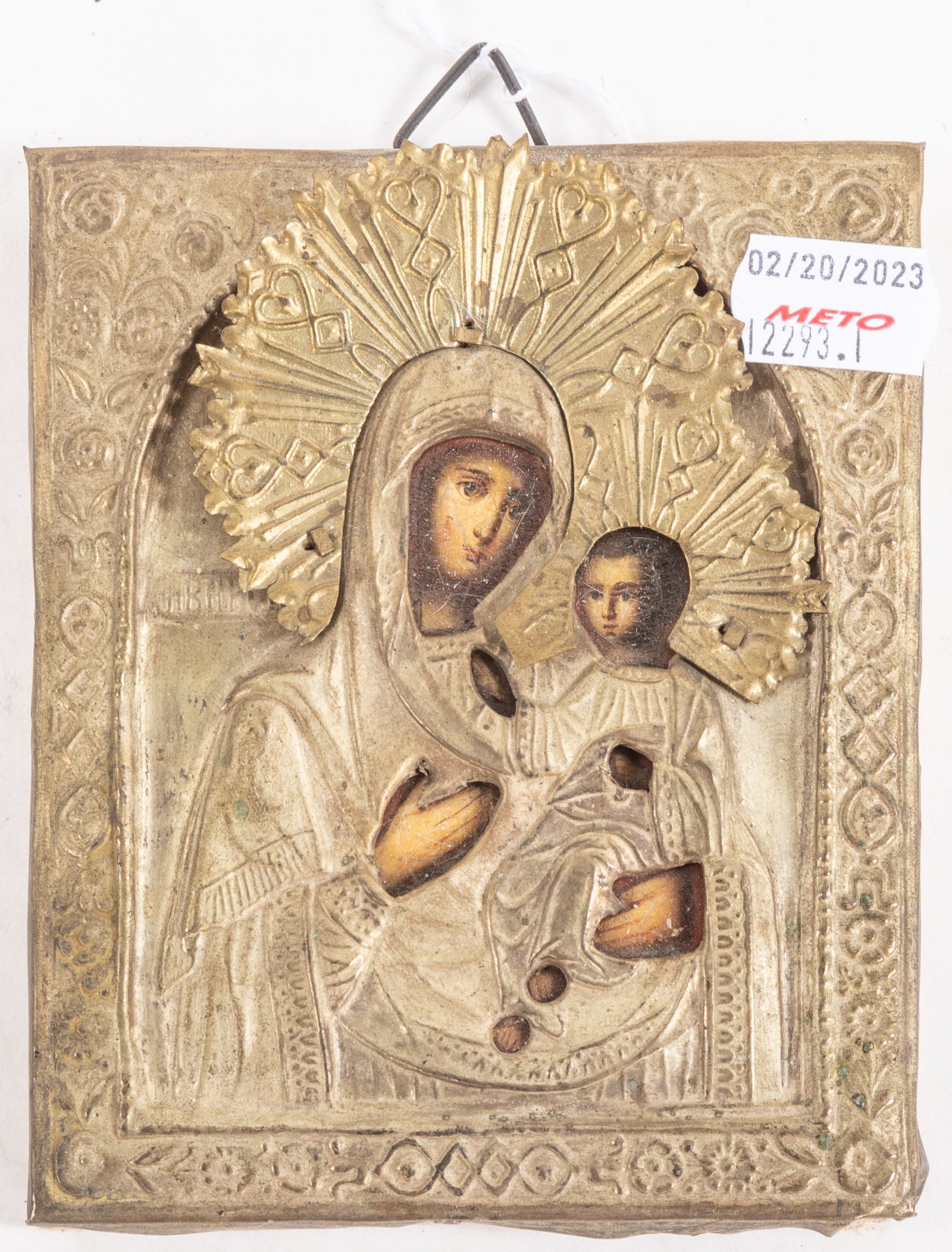RUSSIAN ICON OF THE MOTHER OF GOD,
