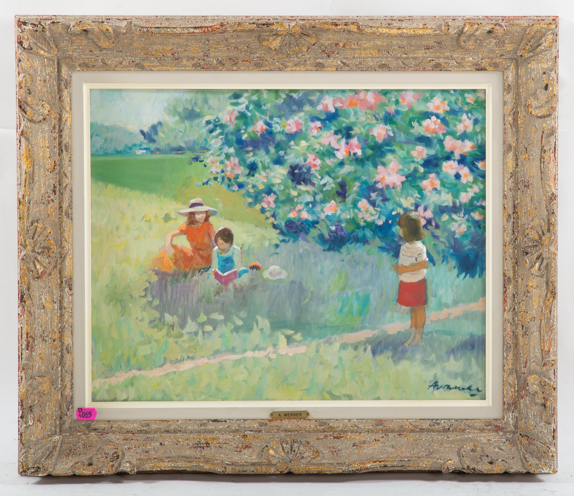 ALBERT WERNER CHILDREN IN A MEADOW  2eabff