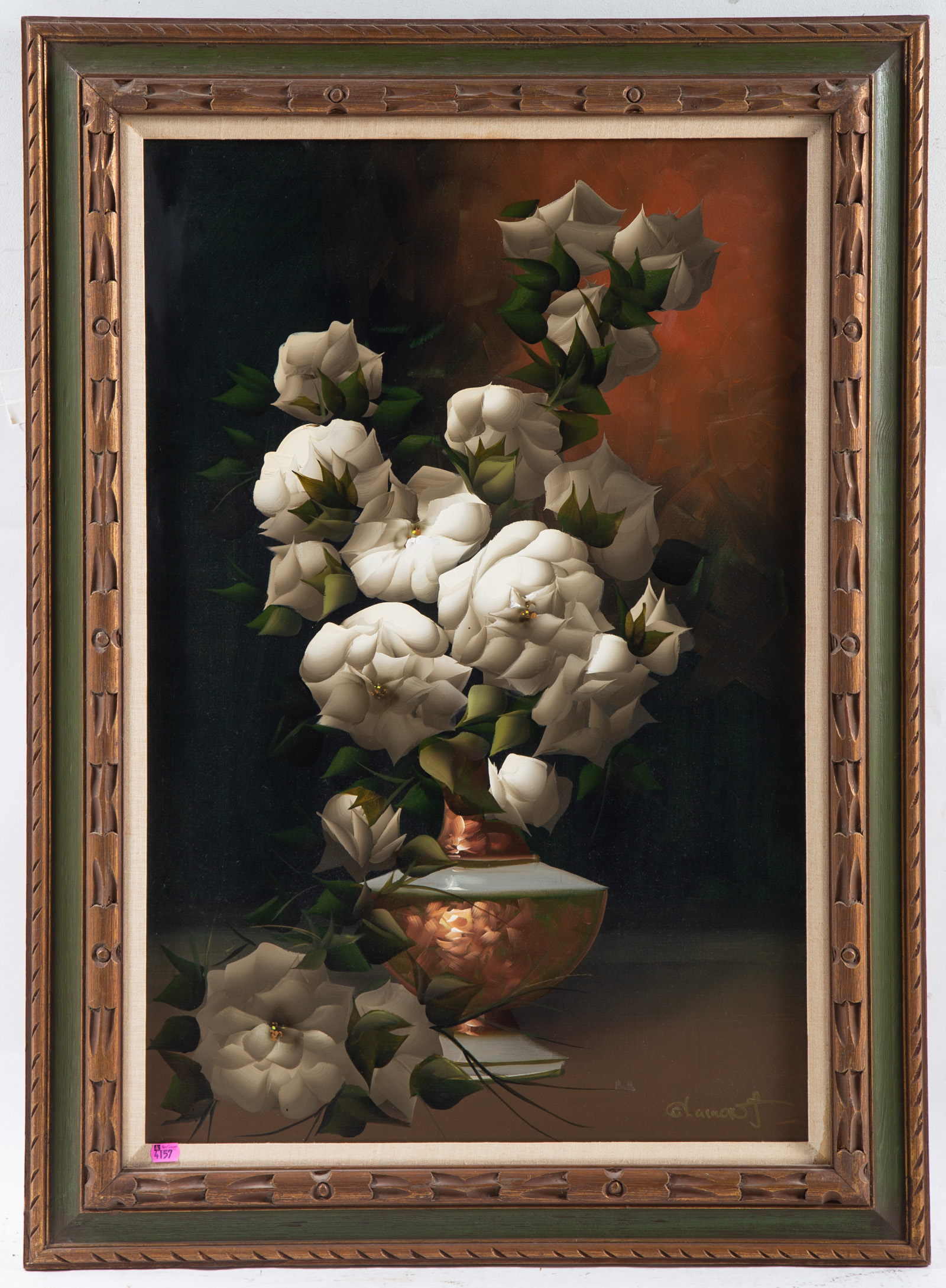 LAMONT FLOWERS IN A VASE OIL 2eac58