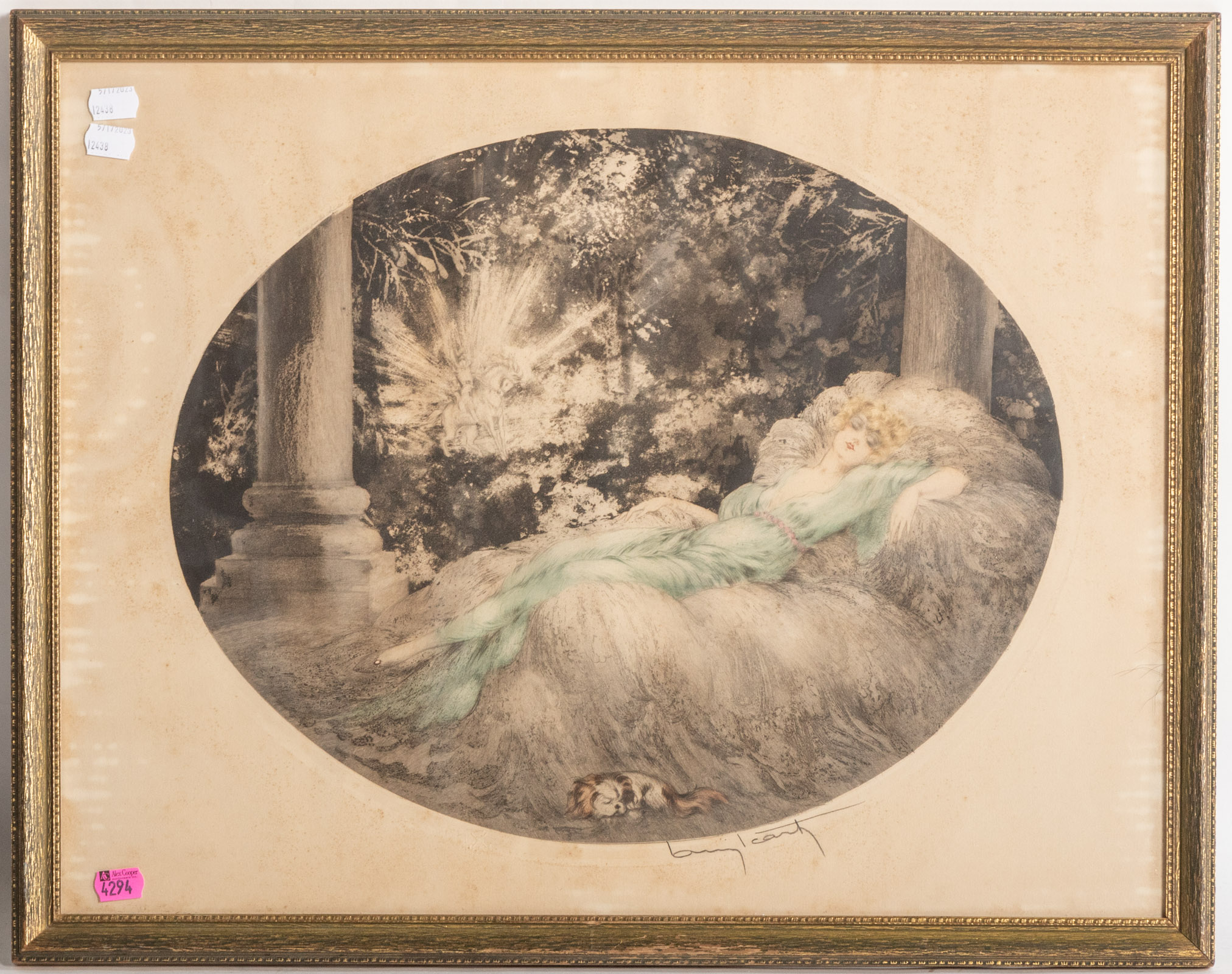 LOUIS ICART SLEEPING BEAUTY  2eacb1