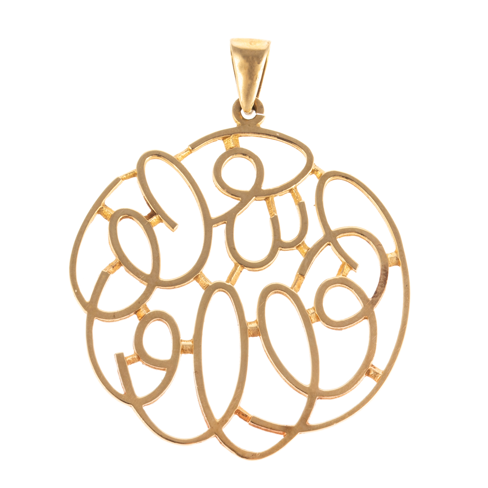 AN INTERLOCKING SCROLL PENDANT