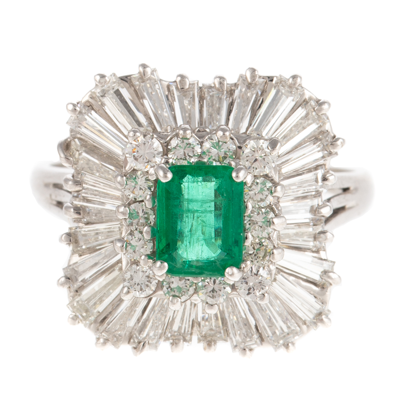 A 14K VERY FINE EMERALD DIAMOND 2ead2d